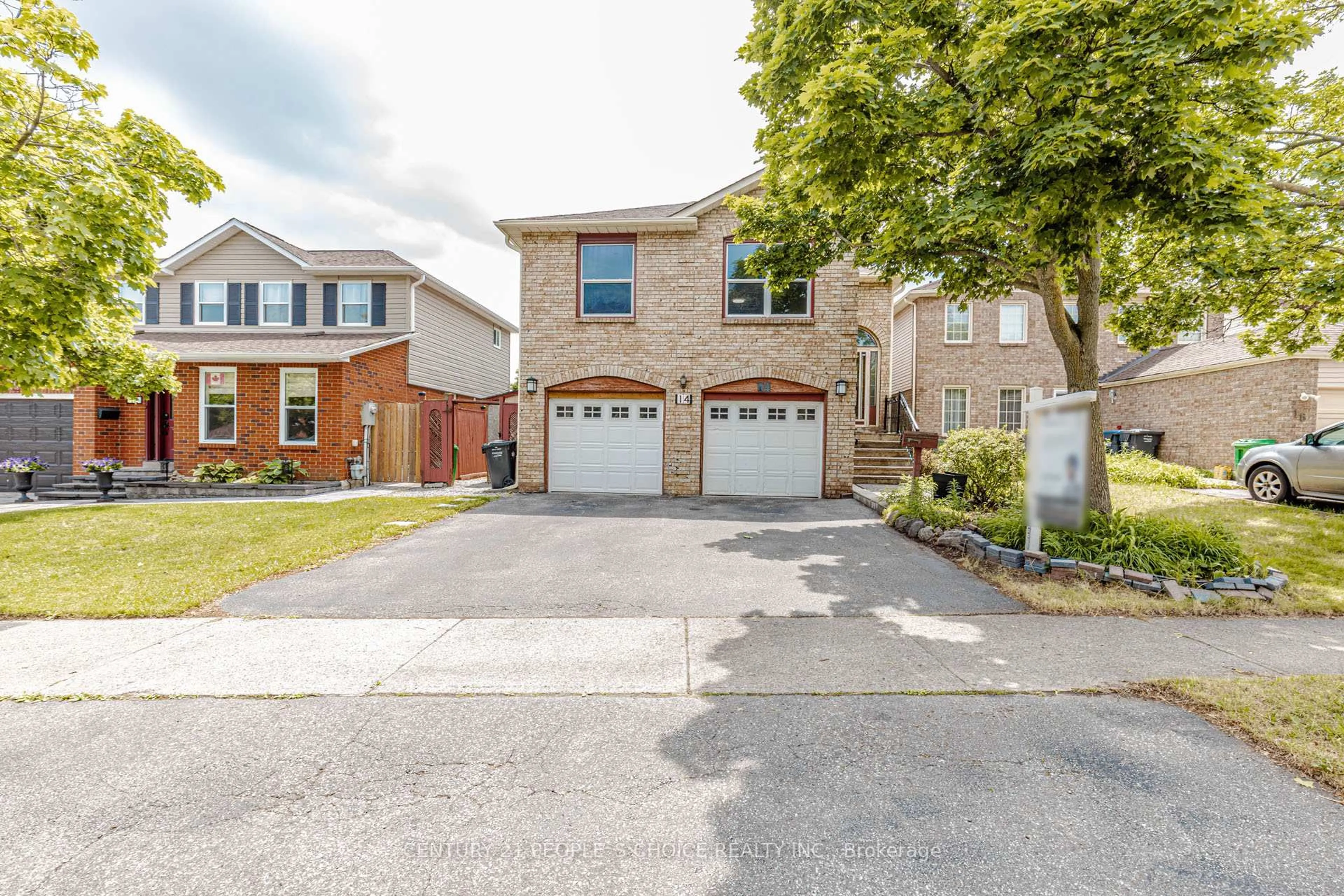 Home with brick exterior material, street for 14 Morado Crt, Brampton Ontario L6S 4H7