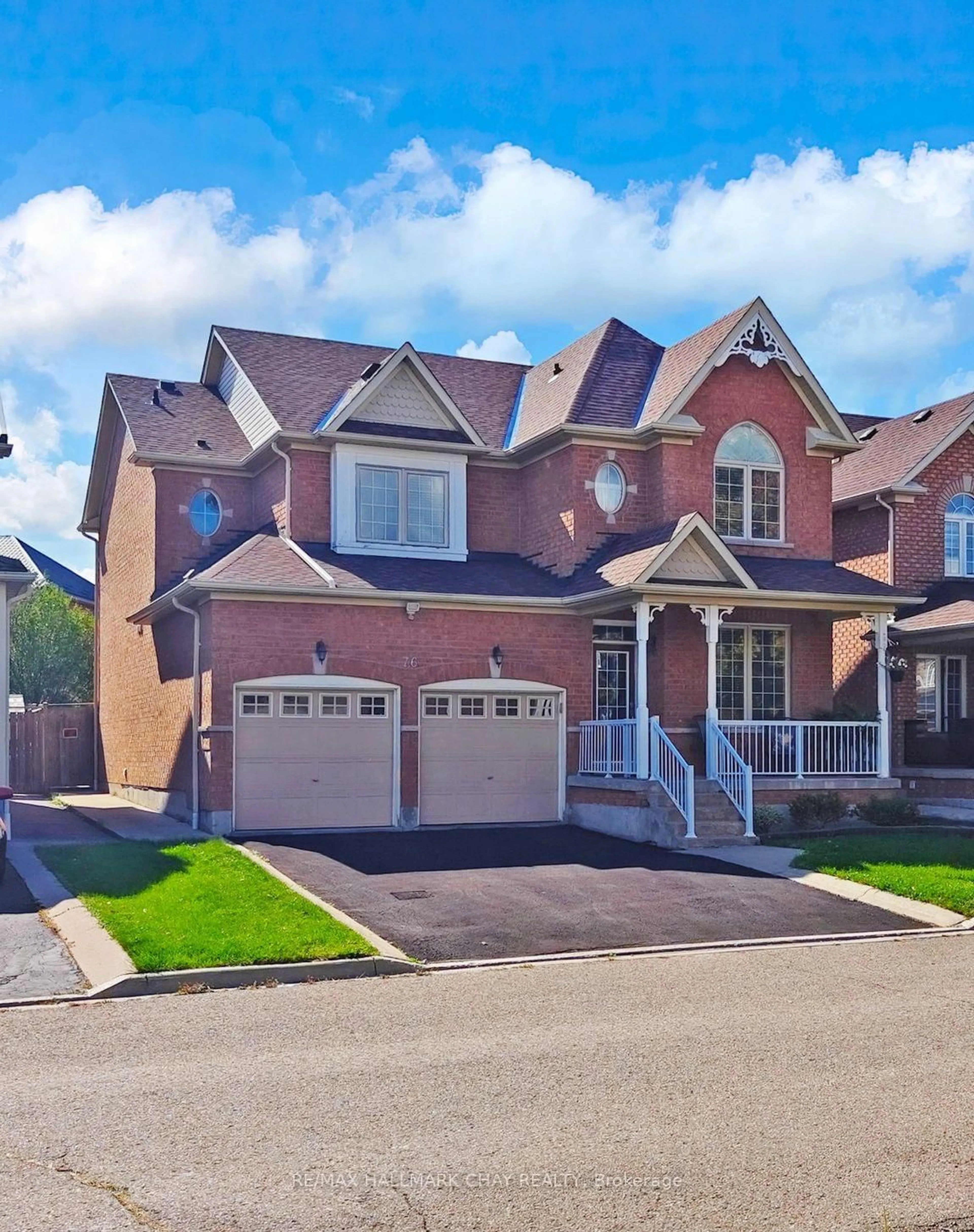 Home with brick exterior material, street for 76 Cobblestone Crt, Brampton Ontario L6R 2S4