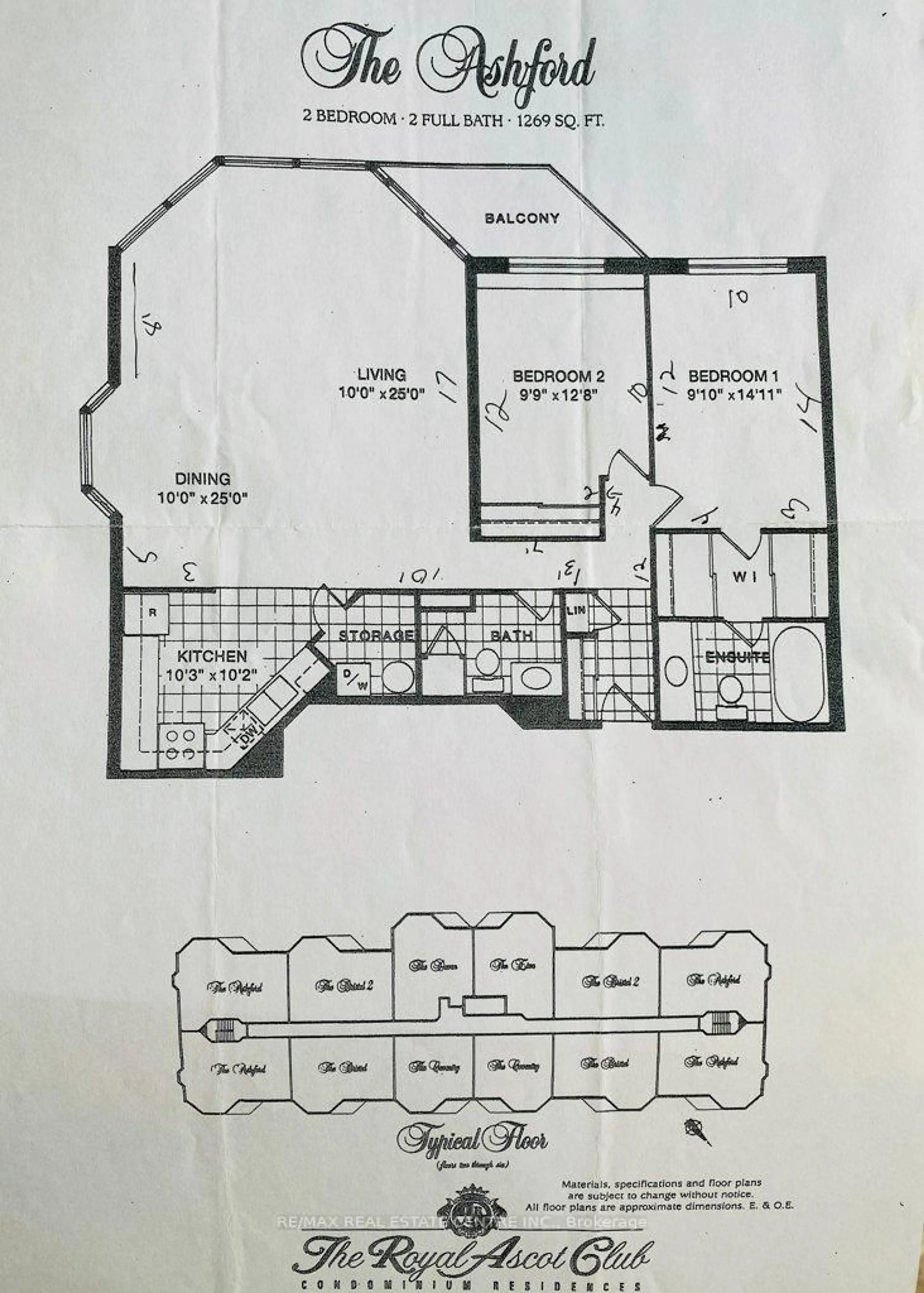 Floor plan for 26 Hall Rd #604, Halton Hills Ontario L7G 5G5