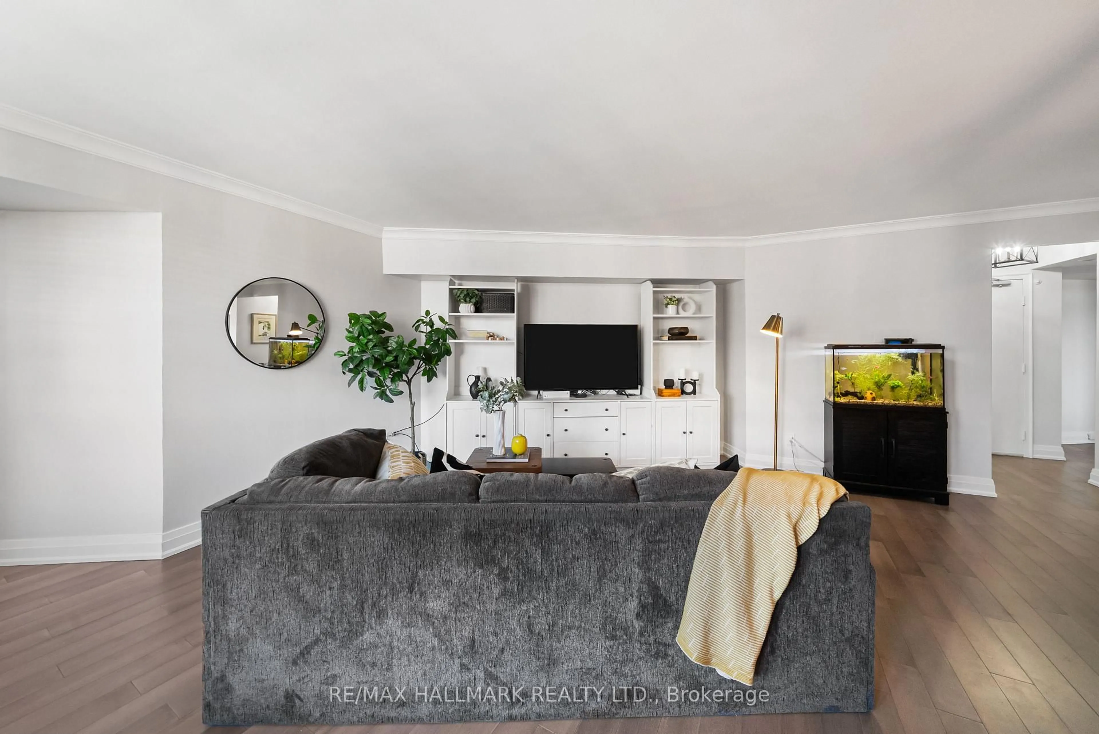Living room with furniture, unknown for 296 Mill Rd #PH1, Toronto Ontario M9C 4X8