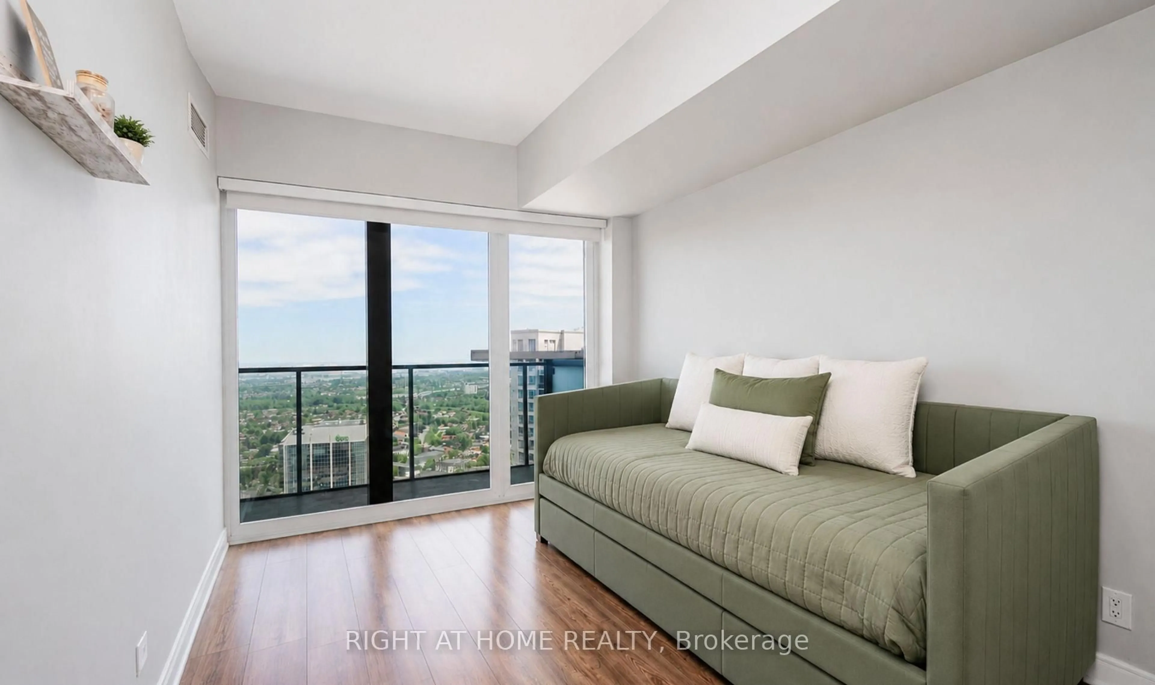 Living room with furniture, unknown for 60 Absolute Ave #3506, Mississauga Ontario L4Z 0A9