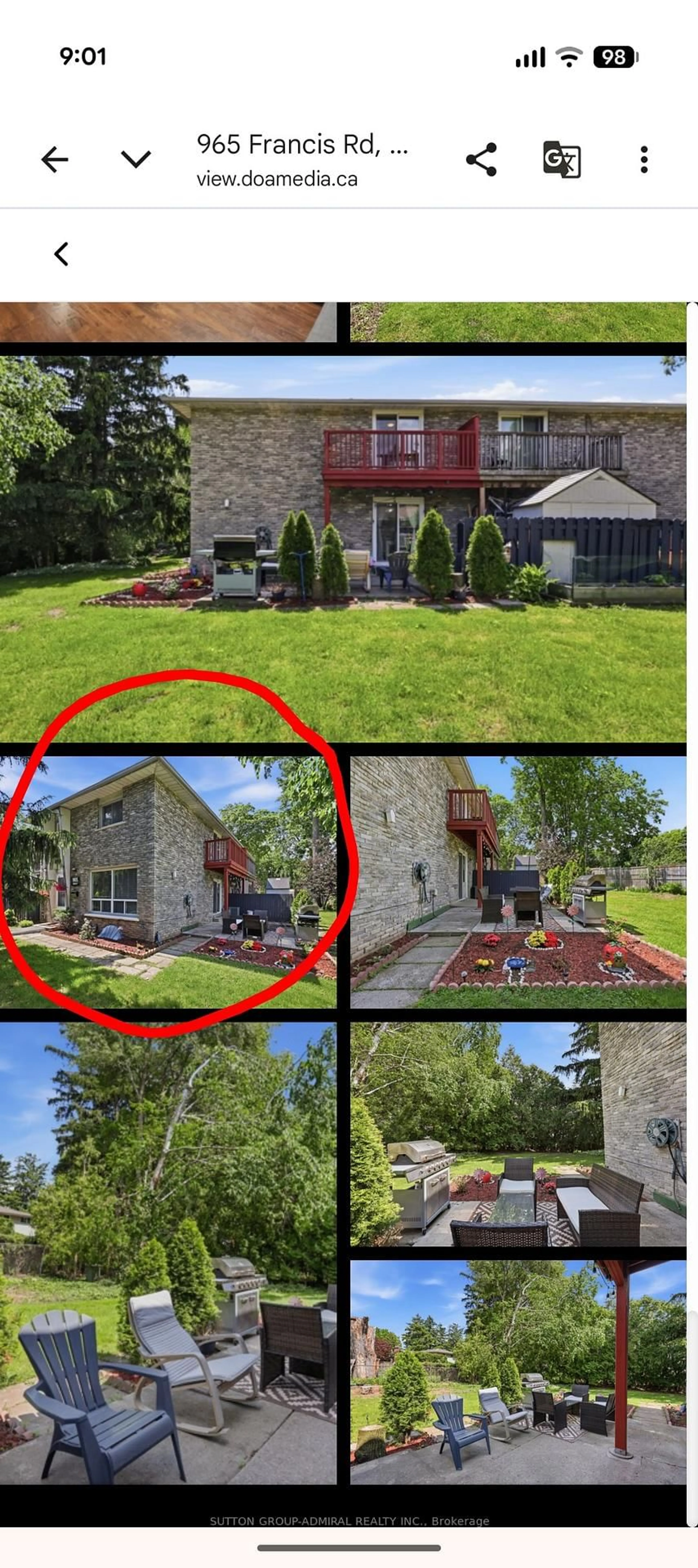 A pic from outside/outdoor area/front of a property/back of a property/a pic from drone, unknown for 965 Francis Rd #4, Burlington Ontario L7T 3E1