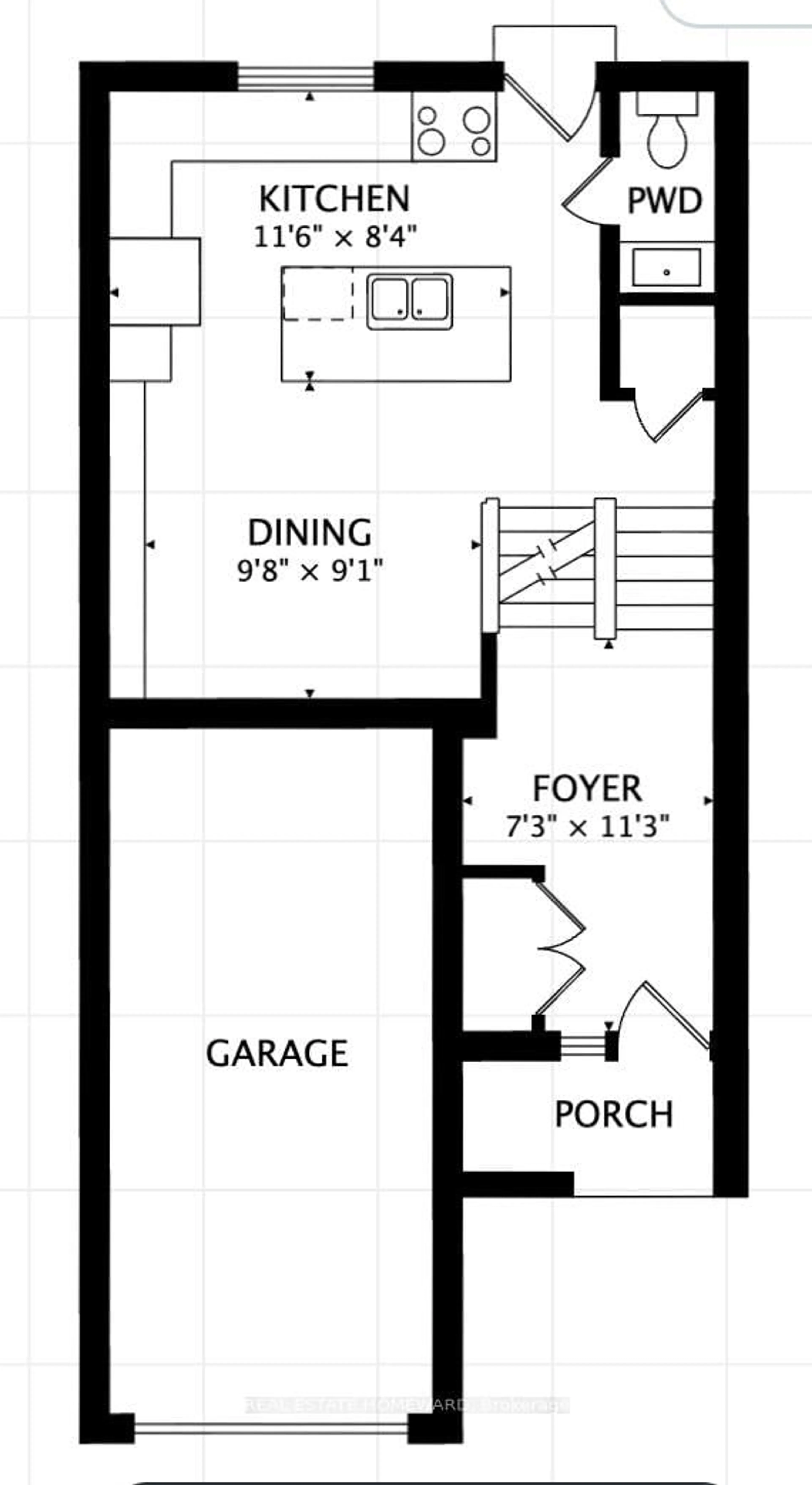 Floor plan for 7251 Copenhagen Rd #36, Mississauga Ontario L5N 2H6