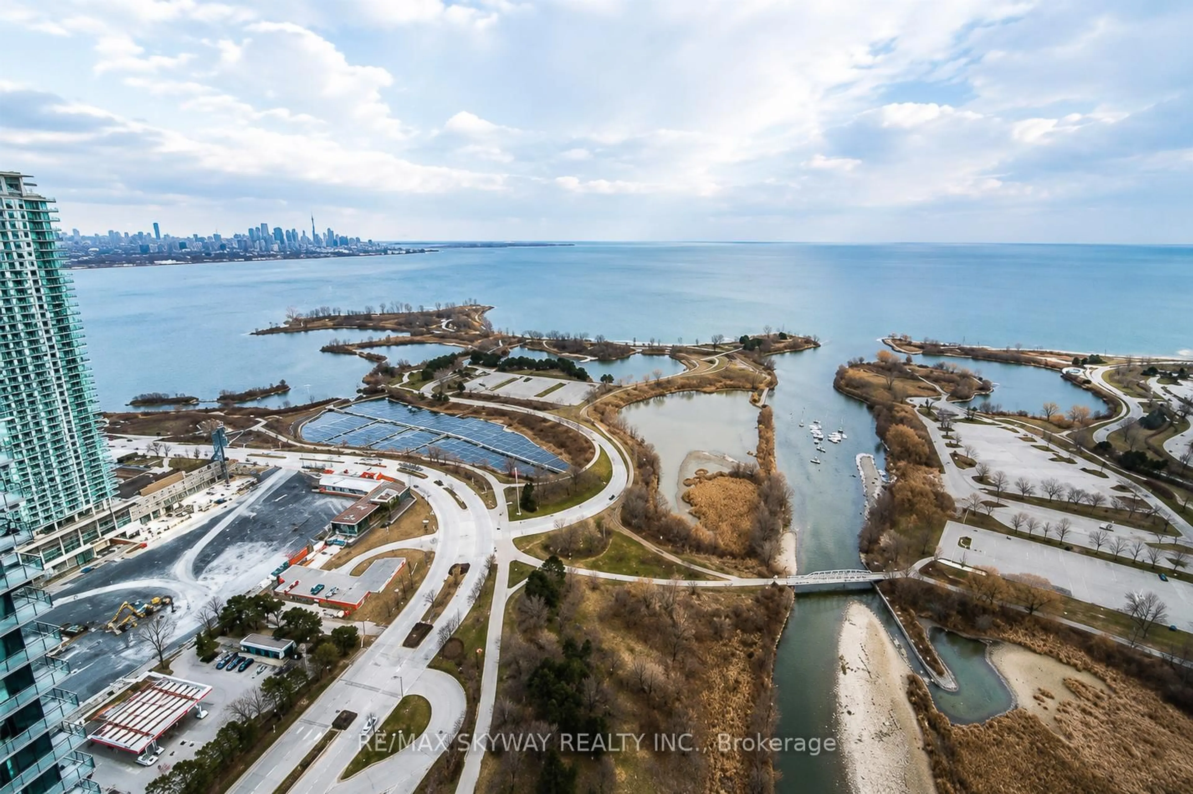 A pic from outside/outdoor area/front of a property/back of a property/a pic from drone, water/lake/river/ocean view for 2212 Lakeshore Blvd #Lph03, Toronto Ontario M8V 0C2