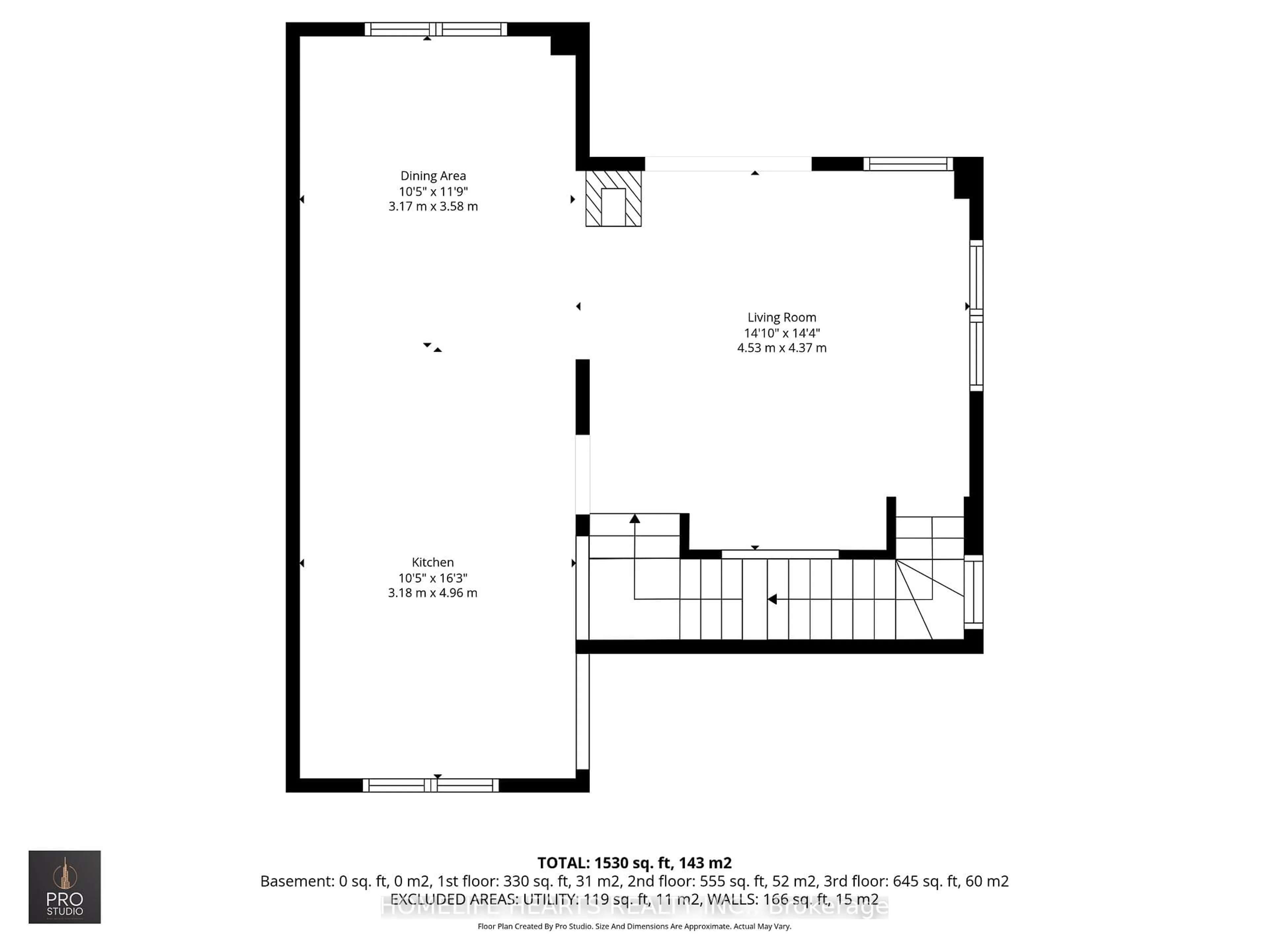 Floor plan for 7105 Branigan Gate #62, Mississauga Ontario L5N 7S2