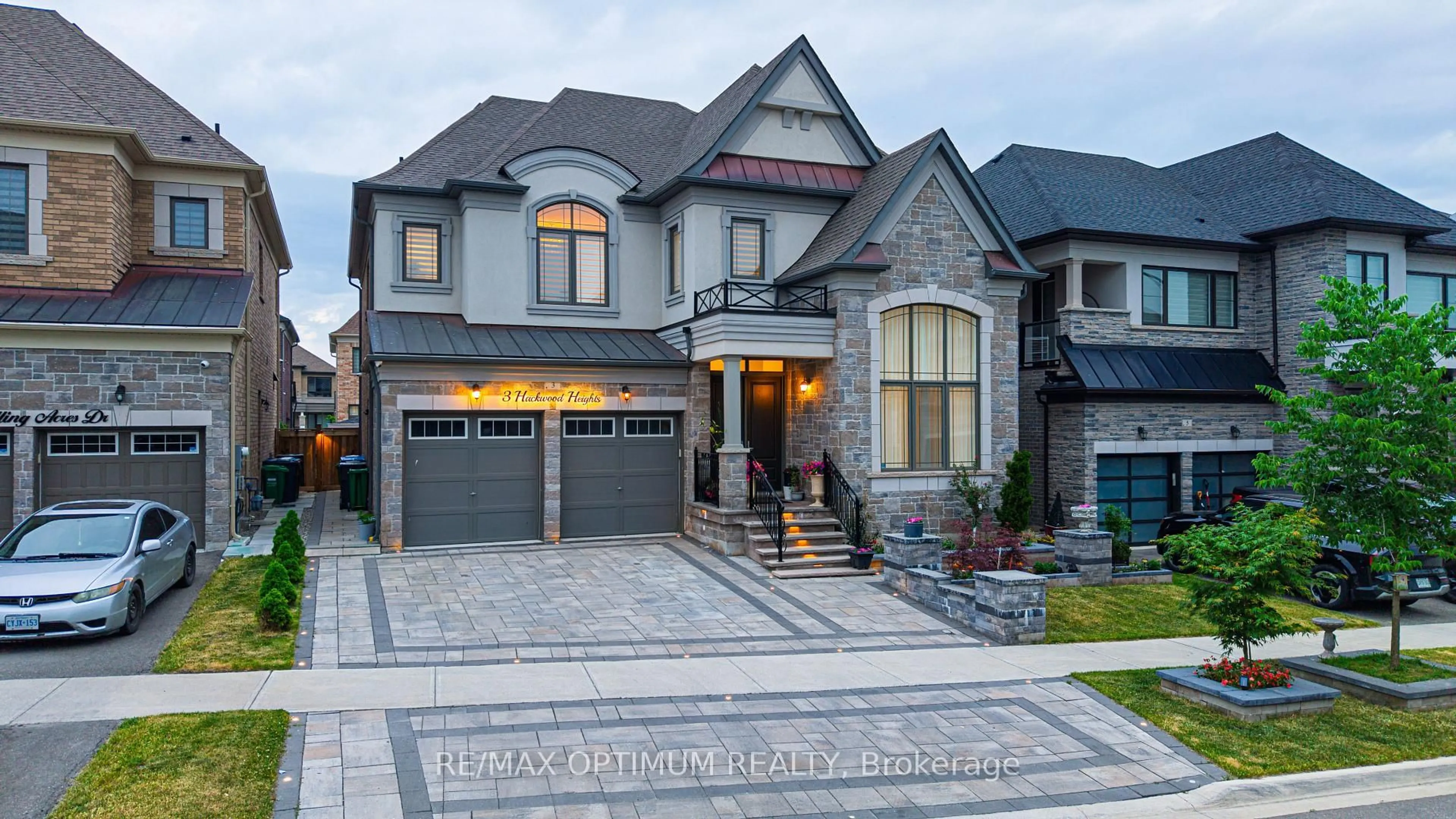Home with brick exterior material, street for 3 Hackwood Hts, Brampton Ontario L6X 5P4