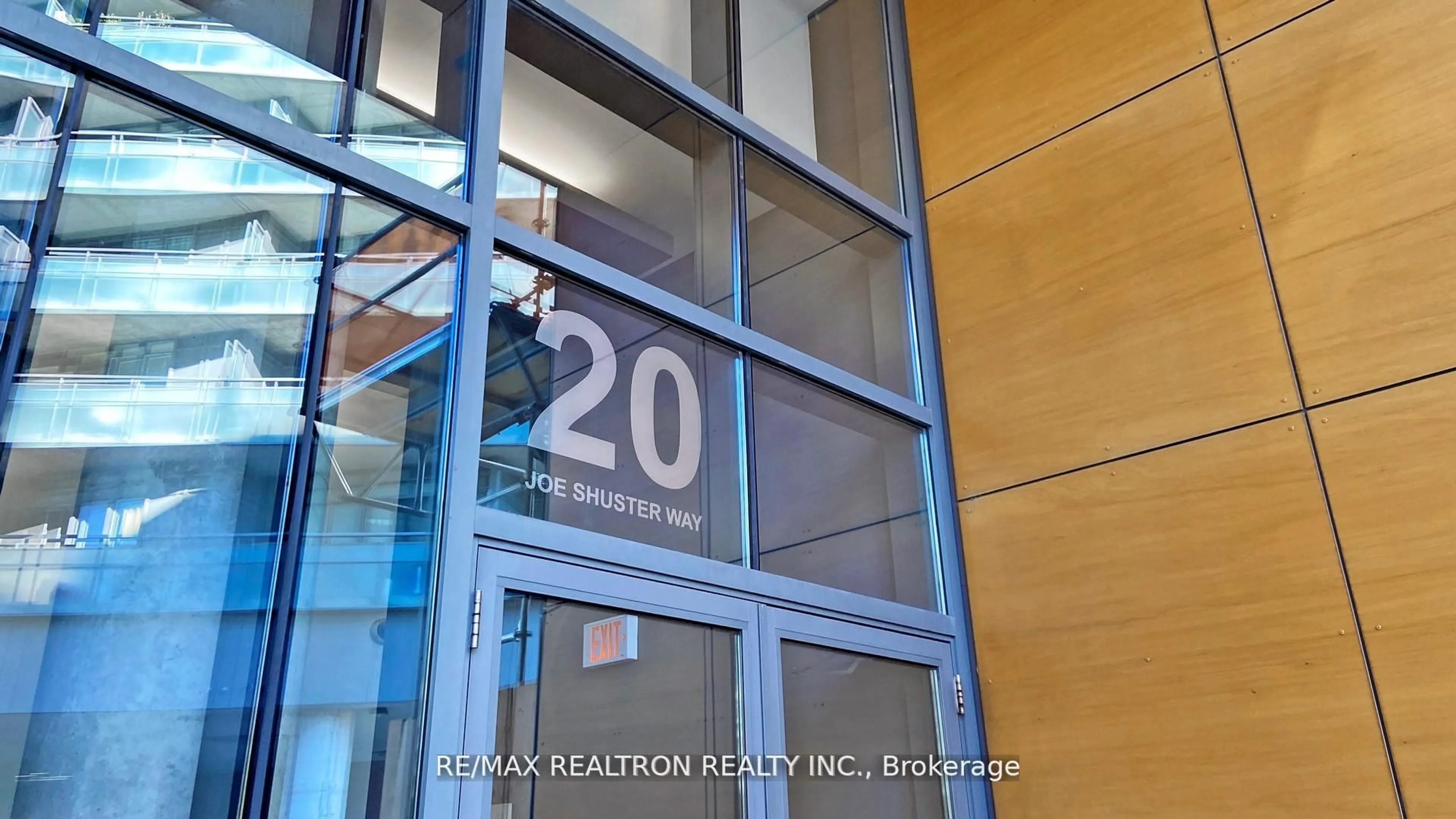 Indoor foyer for 20 Joe Shuster Way ##202, Toronto Ontario M6K 0A3