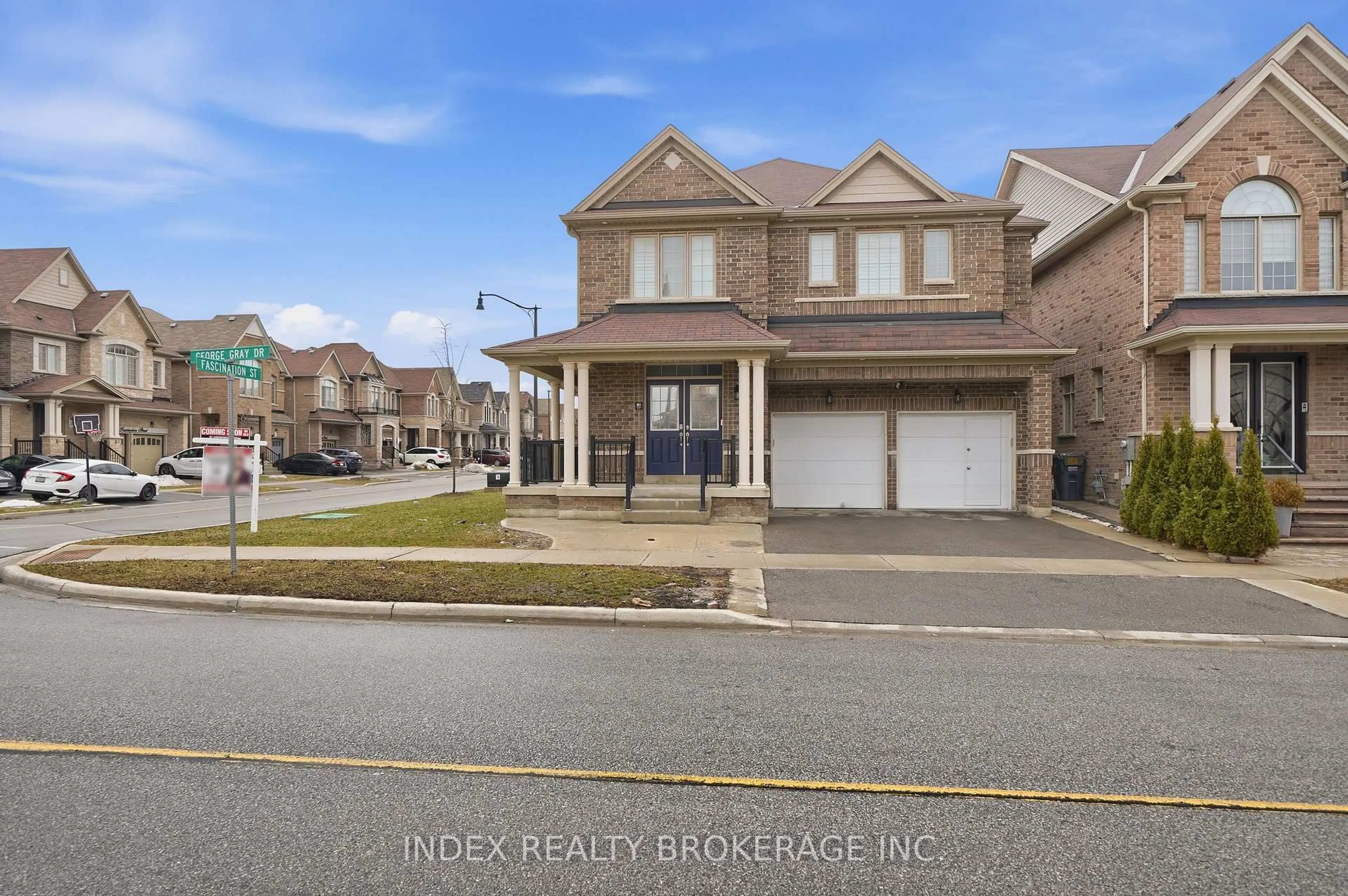 A pic from outside/outdoor area/front of a property/back of a property/a pic from drone, street for 80 George Gray Dr, Brampton Ontario L6R 4A1