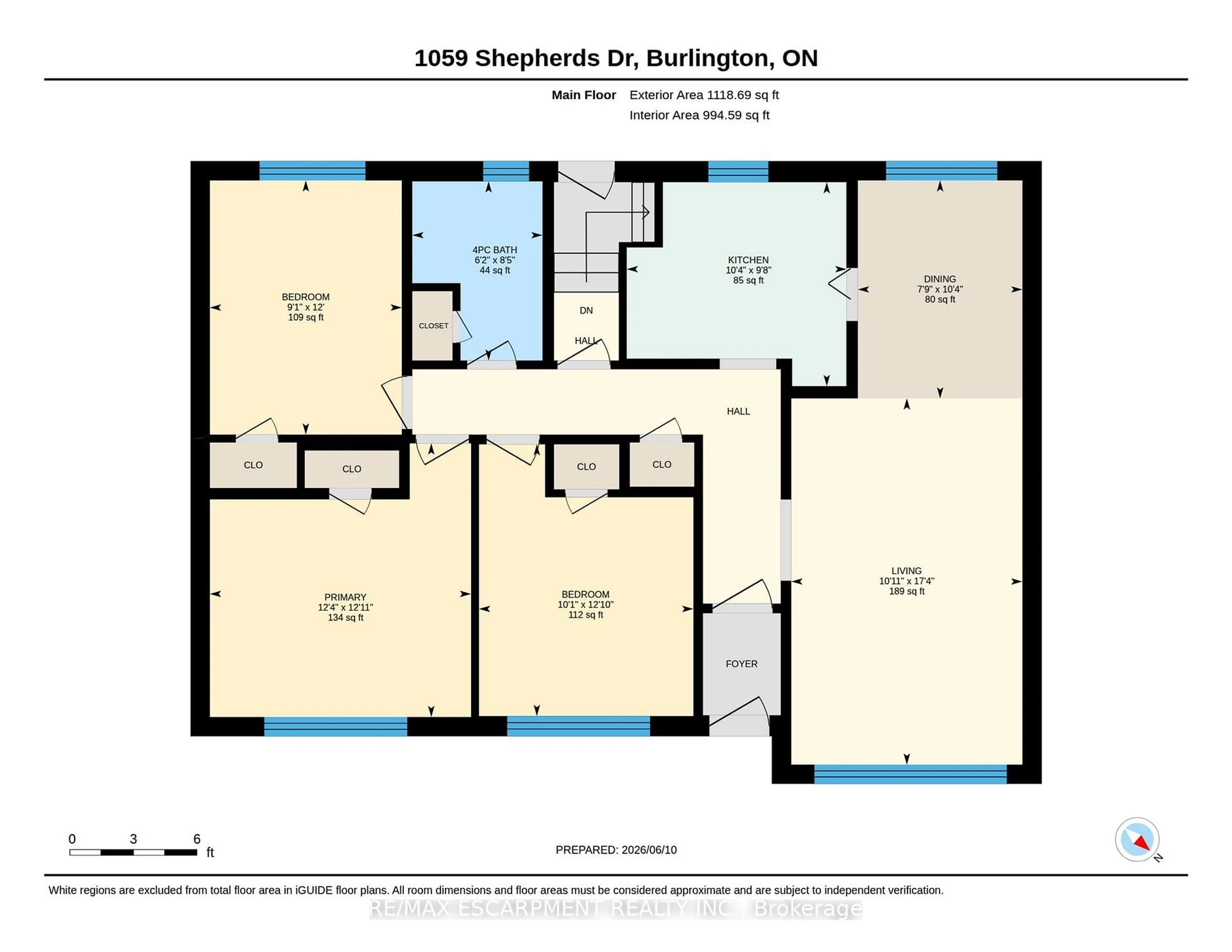 Floor plan for 1059 SHEPHERDS Dr, Burlington Ontario L7T 3R4