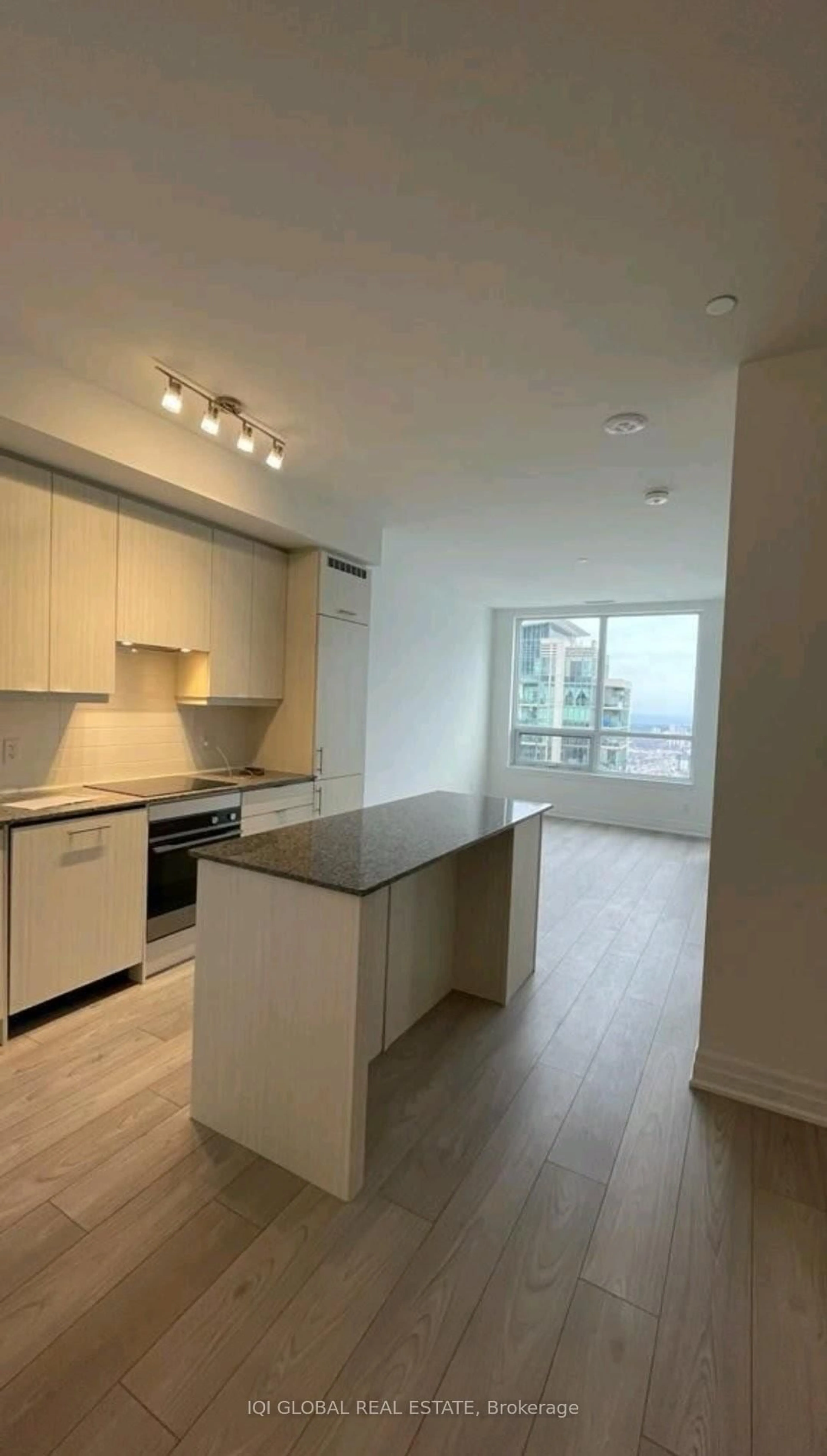 Standard kitchen, wood/laminate floor for 36 Elm Dr #3107, Mississauga Ontario L5B 0N3