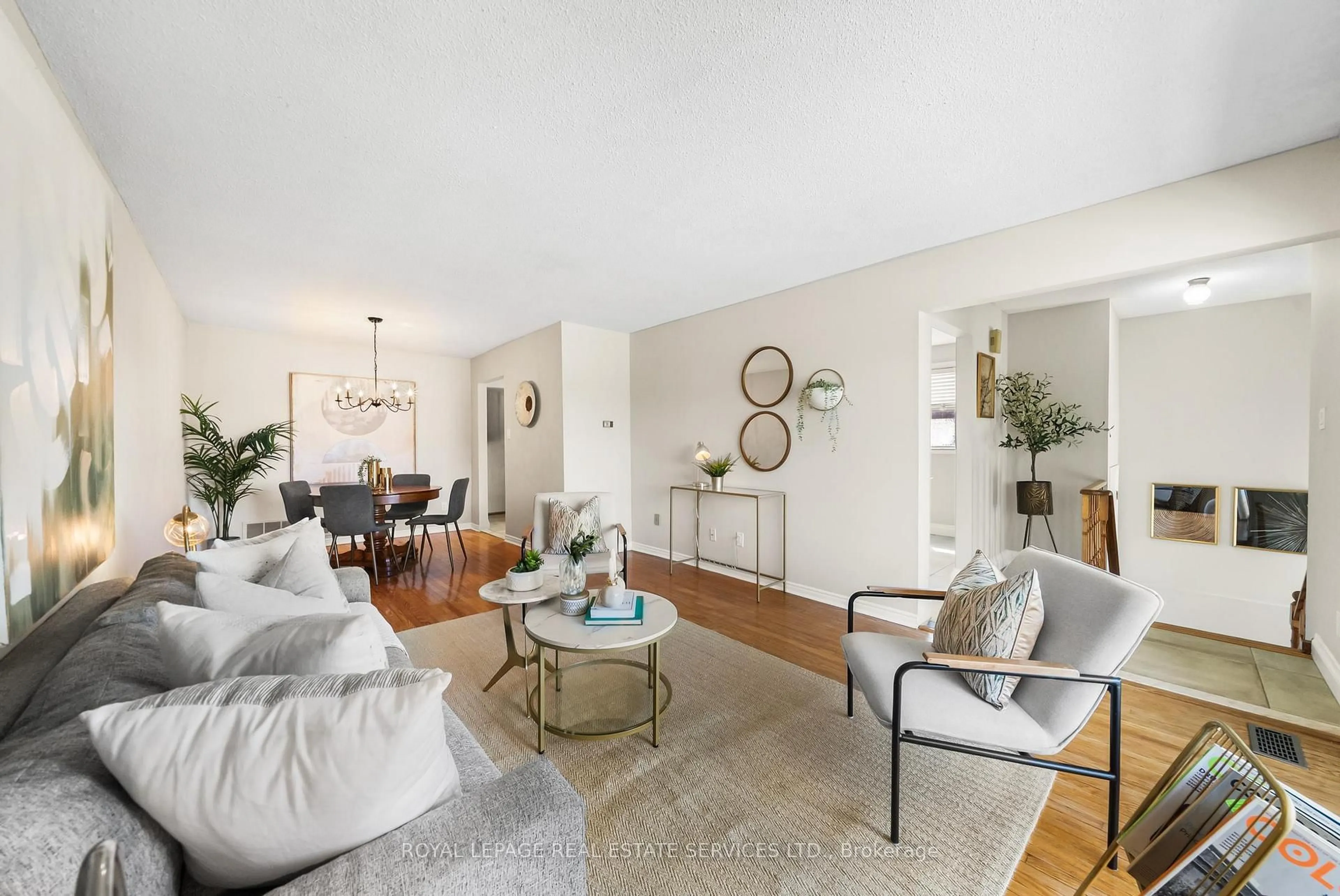 Living room with furniture, unknown for 34 John Lindsay Crt, Toronto Ontario M3L 2K1