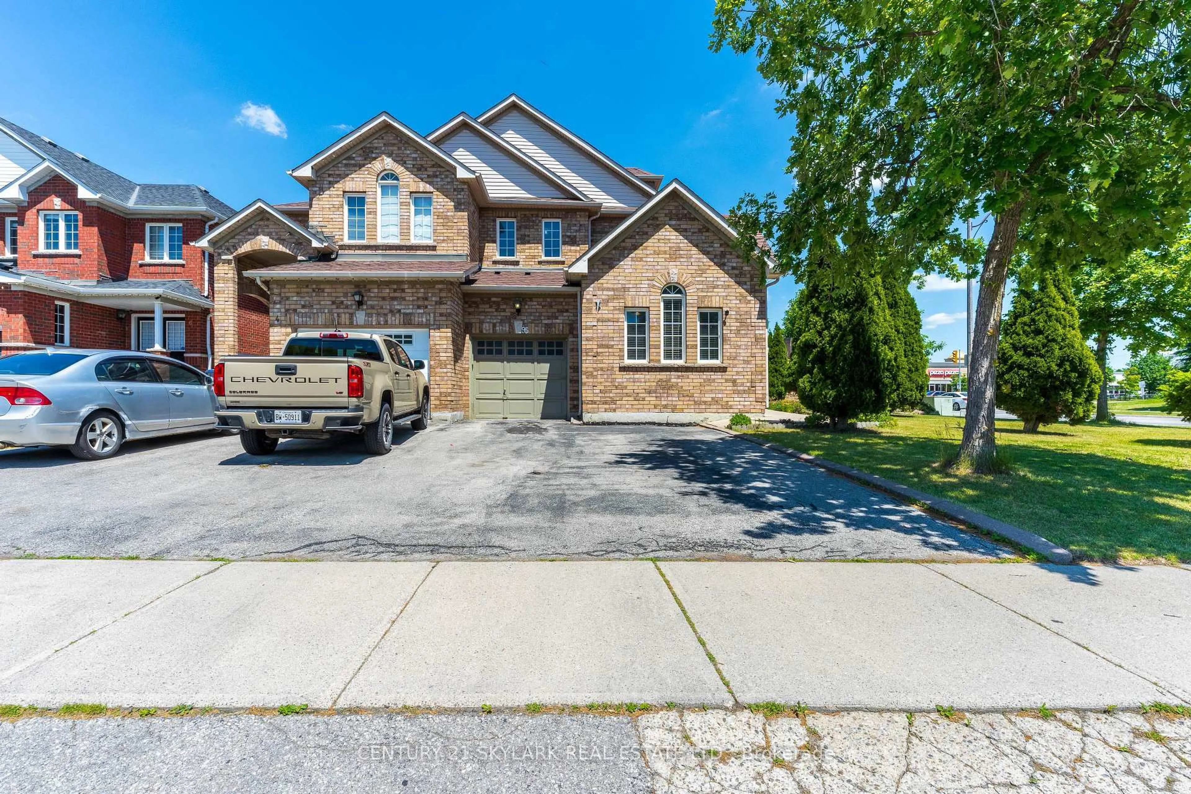 Home with brick exterior material, street for 95 Via Romano Way, Brampton Ontario L6P 1P3