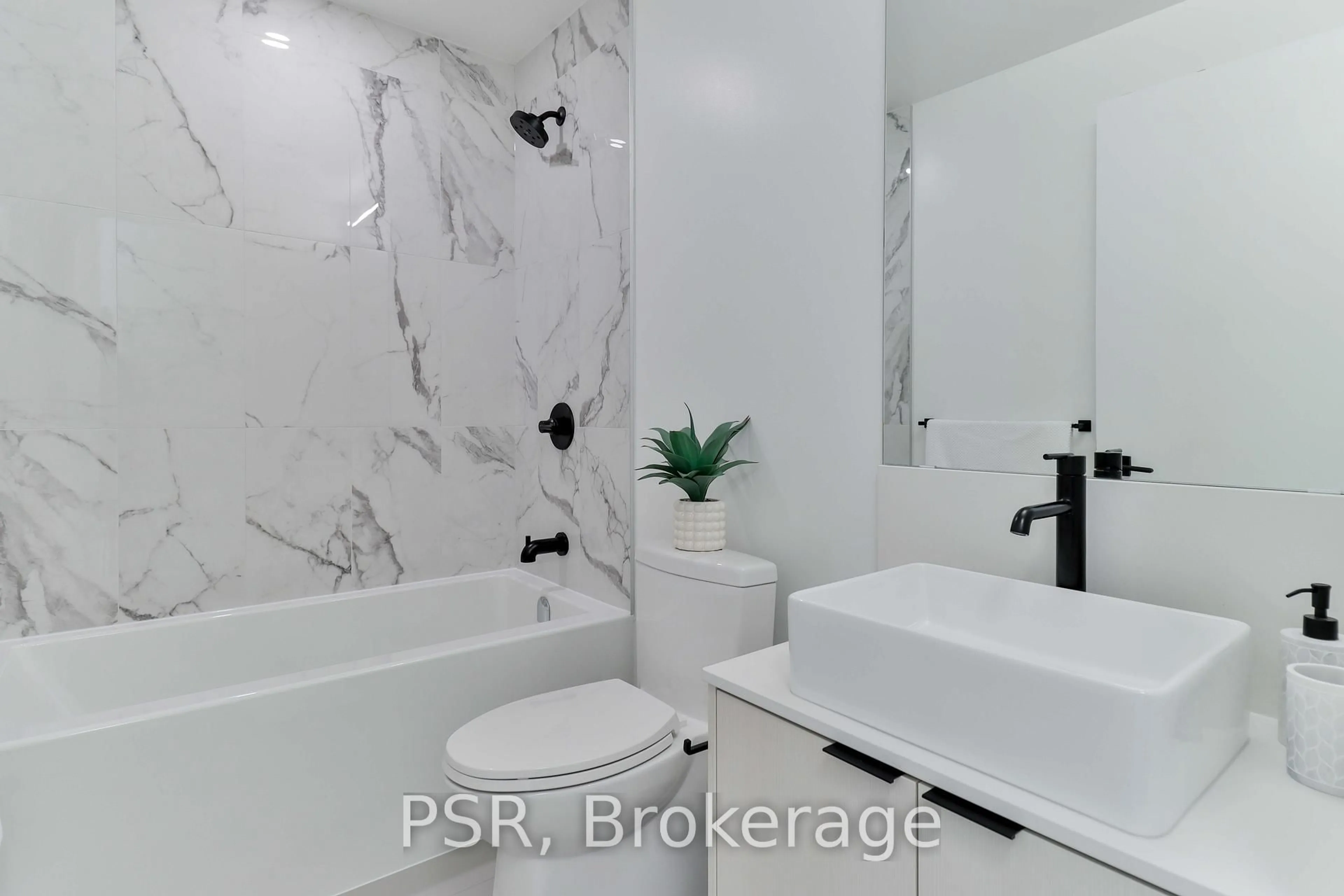Contemporary bathroom, ceramic/tile floor for 1285 Dupont St #2402, Toronto Ontario M6H 0E3