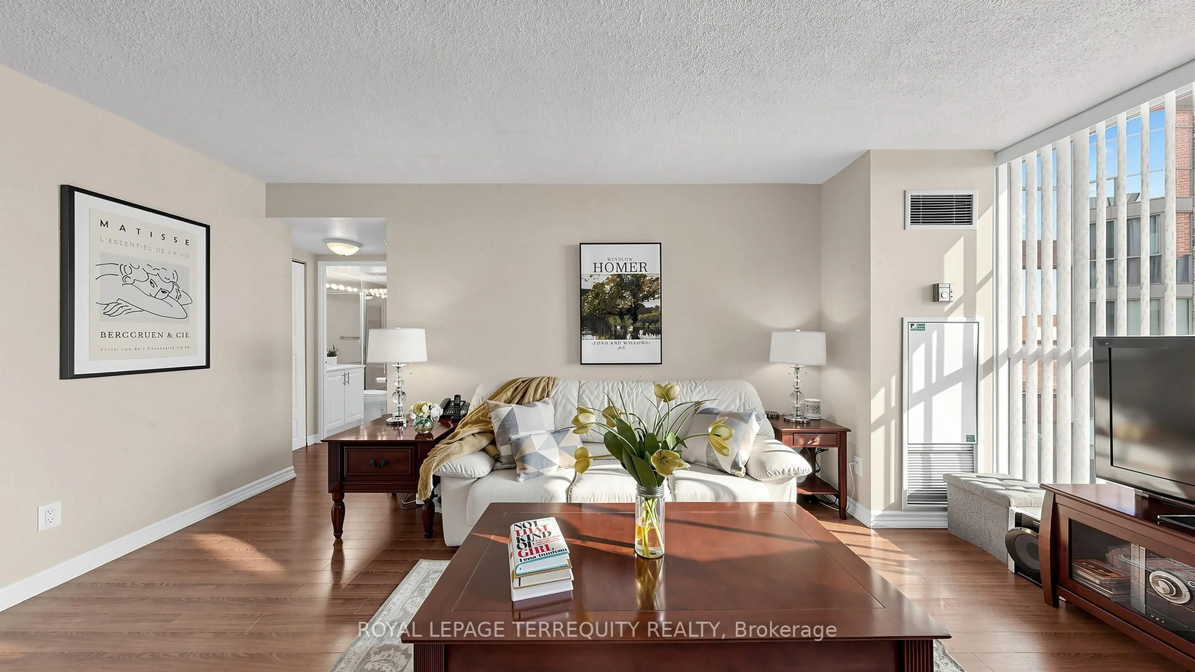 Living room with furniture, unknown for 22 Southport St #833, Toronto Ontario M6S 4Y9