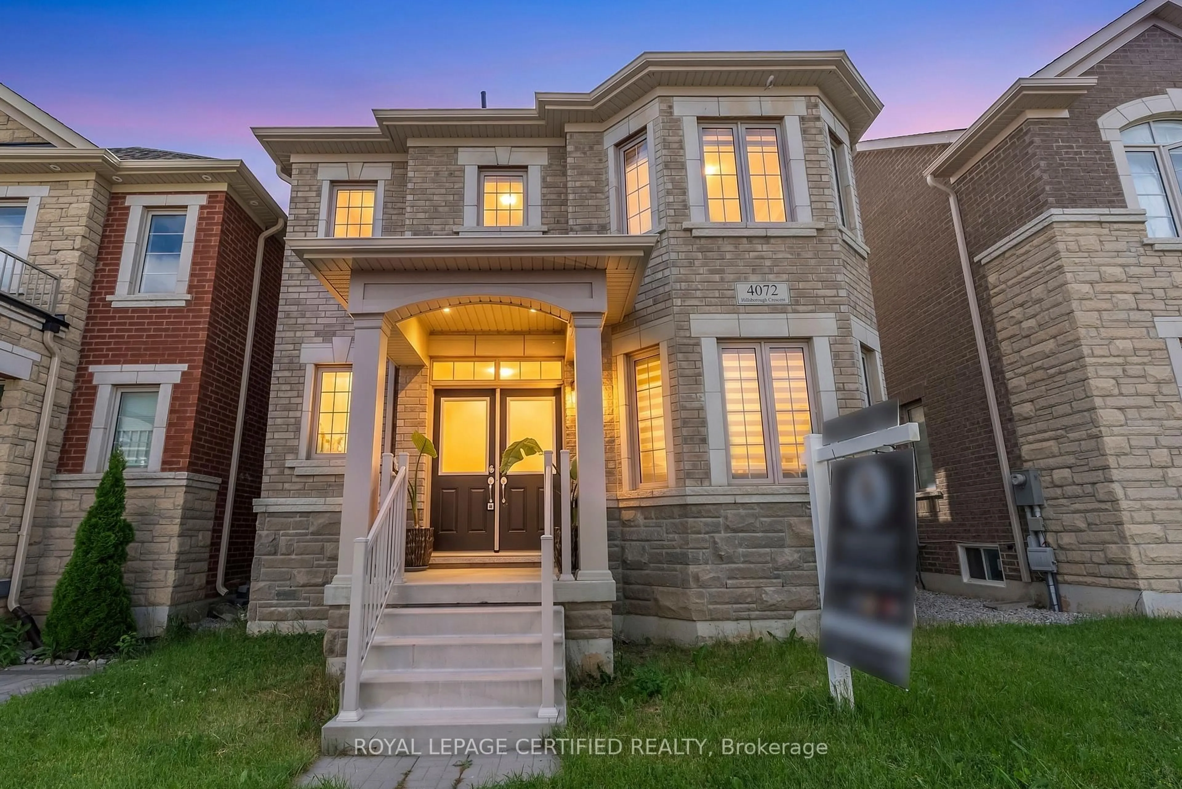 Home with brick exterior material, street for 4072 Hillsborough Cres, Oakville Ontario L6H 3P8