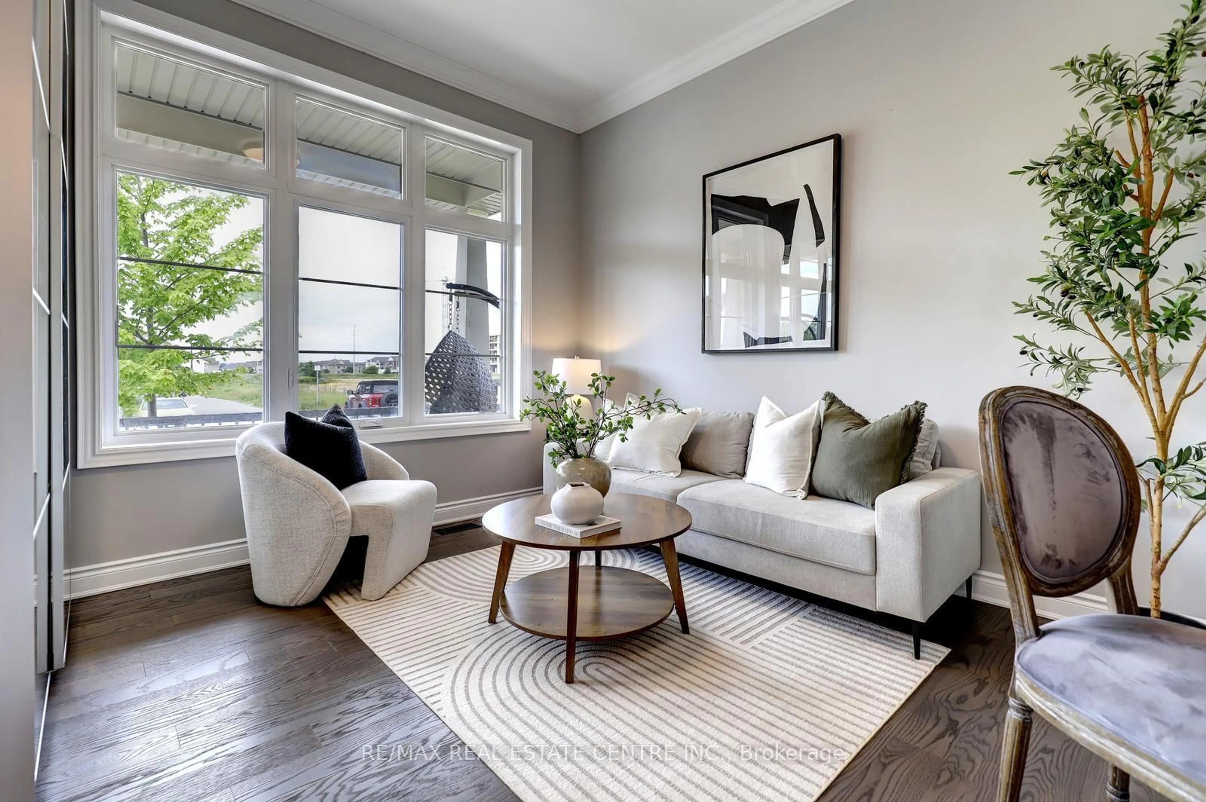 Living room with furniture, unknown for 1213 Sweetfern Cres, Milton Ontario L9W 1L9