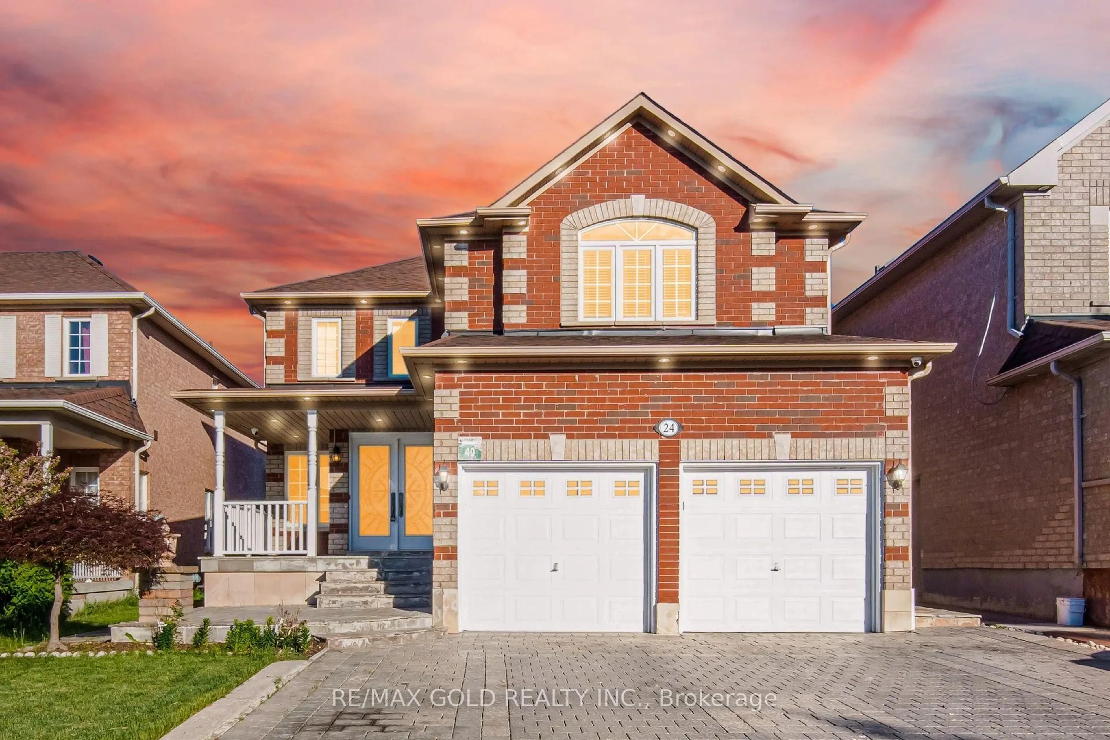 Home with brick exterior material, street for 24 Whitehouse Cres, Brampton Ontario L6P 1M2