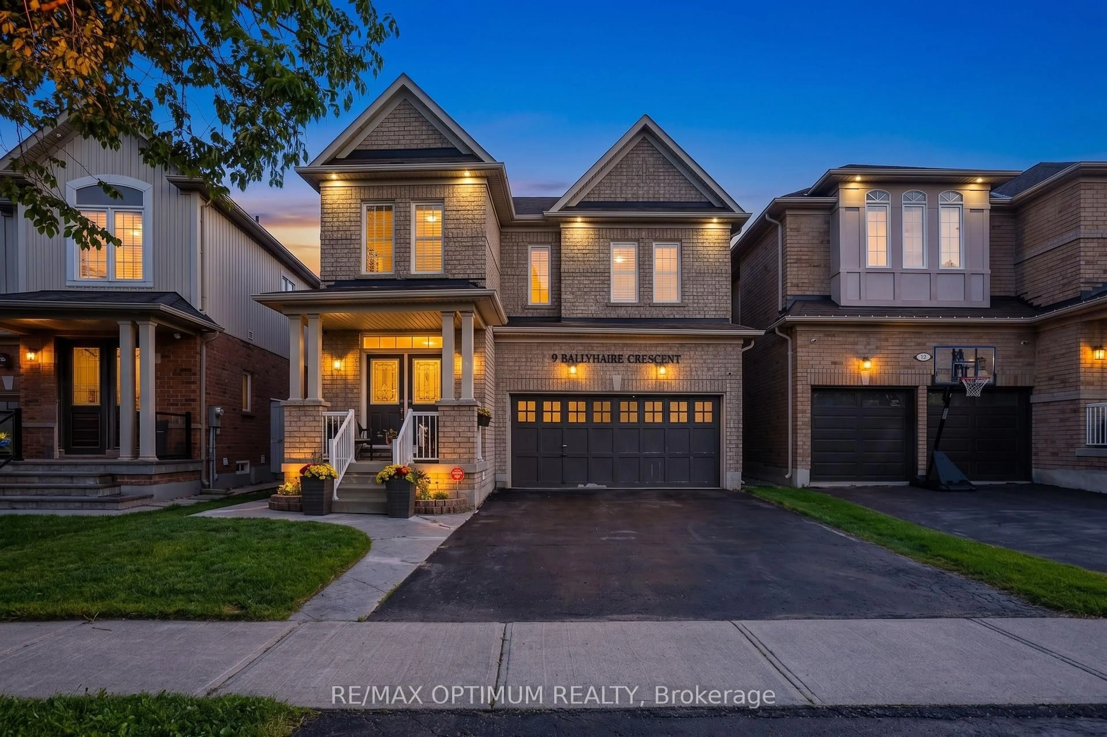 Home with brick exterior material, street for 9 Ballyhaise Cres, Brampton Ontario L6X 0Y2