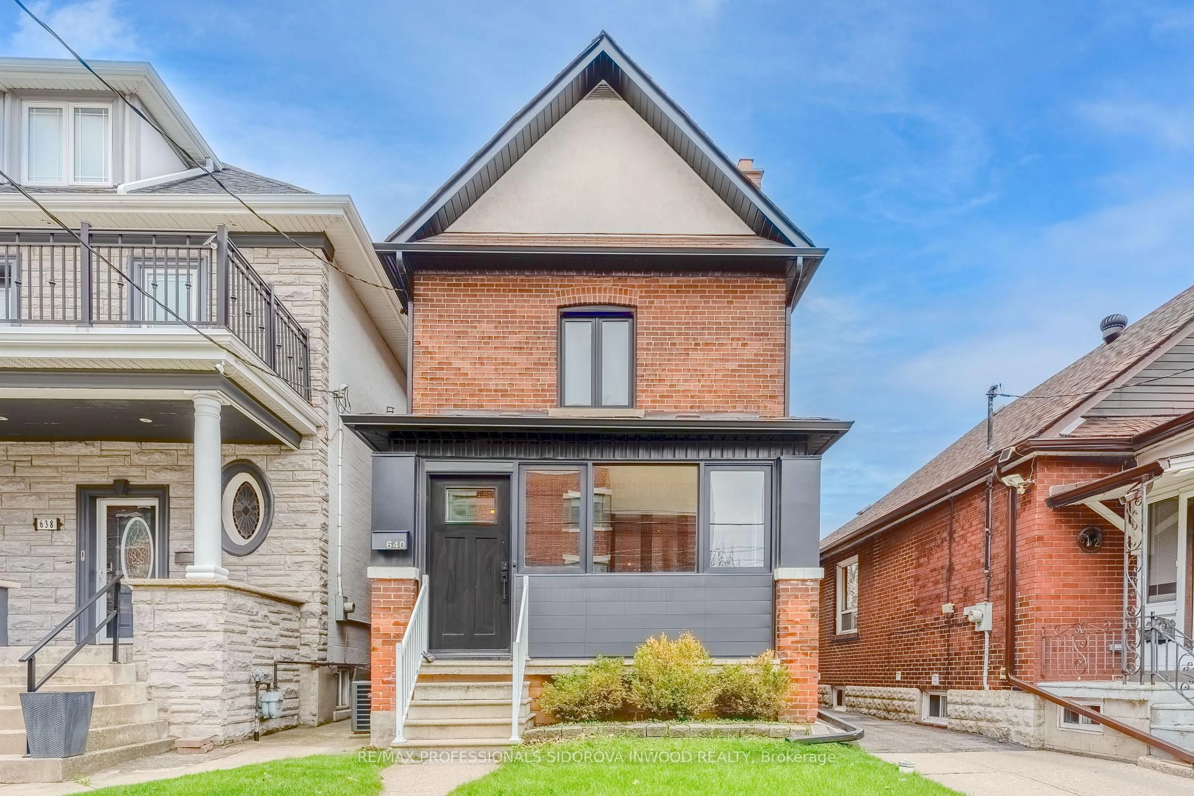 Home with brick exterior material, street for 640 Runnymede Rd, Toronto Ontario M6S 3A2