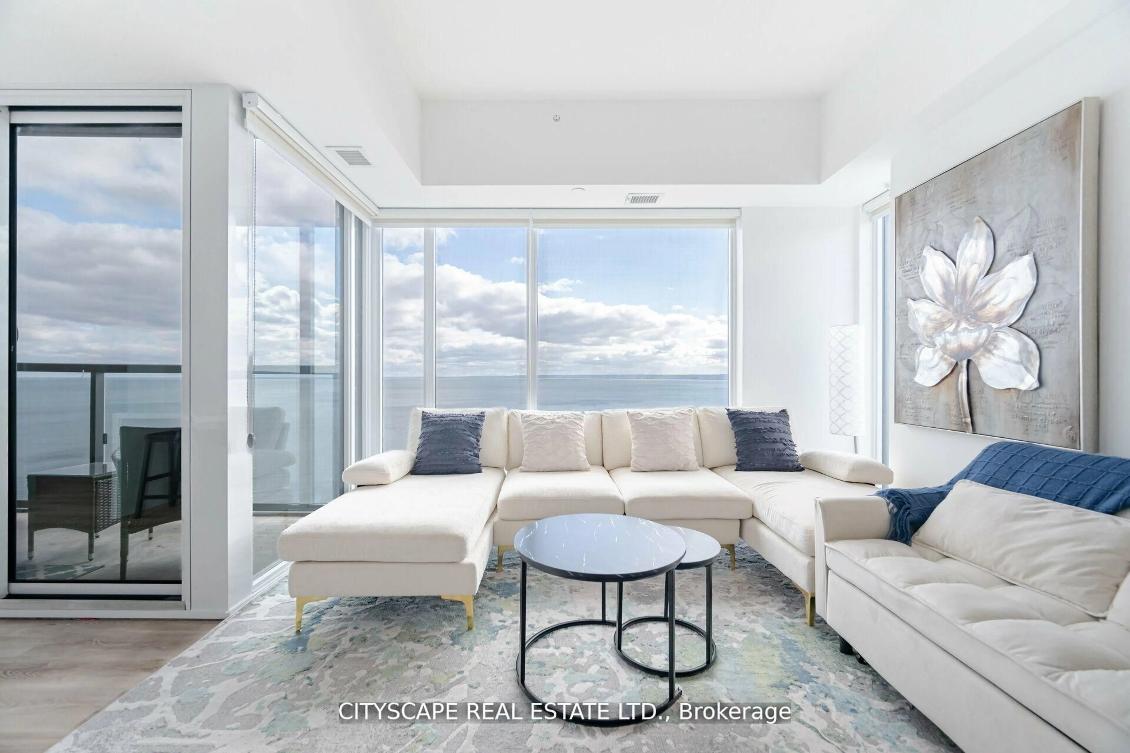 Living room with furniture, unknown for 370 Martha St #1907, Burlington Ontario L7R 0G9