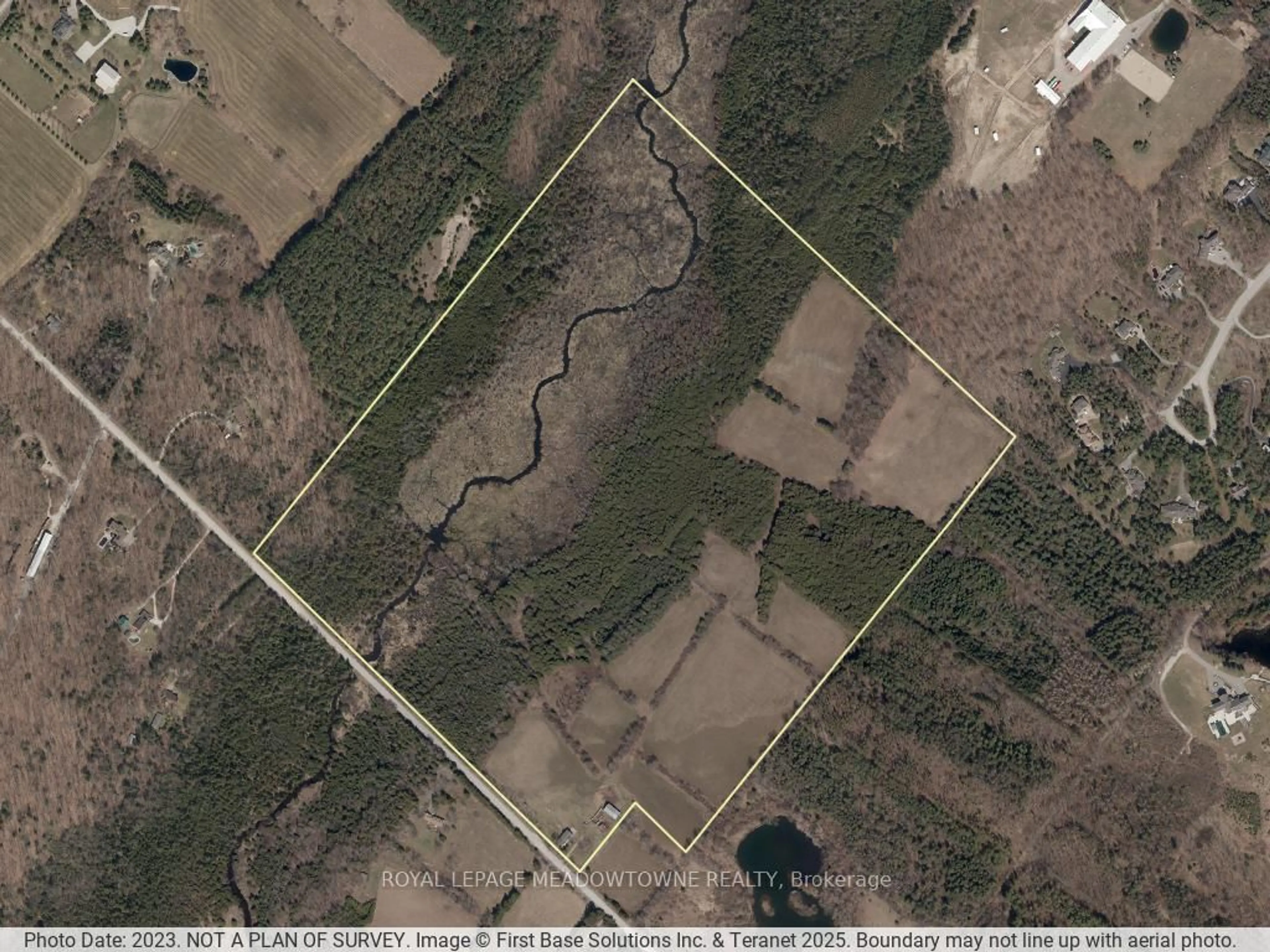 A pic from outside/outdoor area/front of a property/back of a property/a pic from drone, forest/trees view for 13489 Fourth Line Nassagaweya, Milton Ontario N0B 2K0