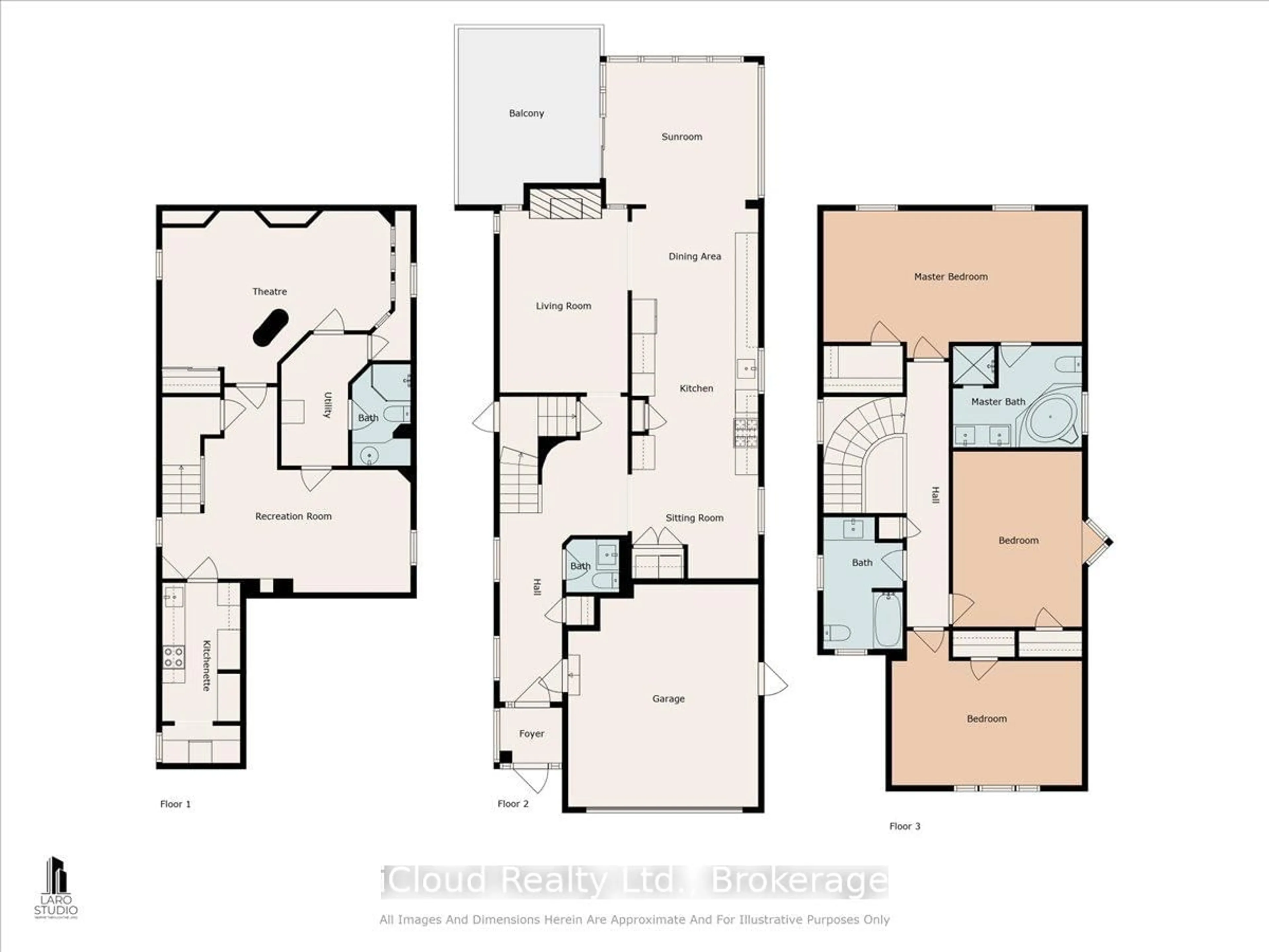 Floor plan for 36 Pacific Wind Cres, Brampton Ontario L6R 2B1