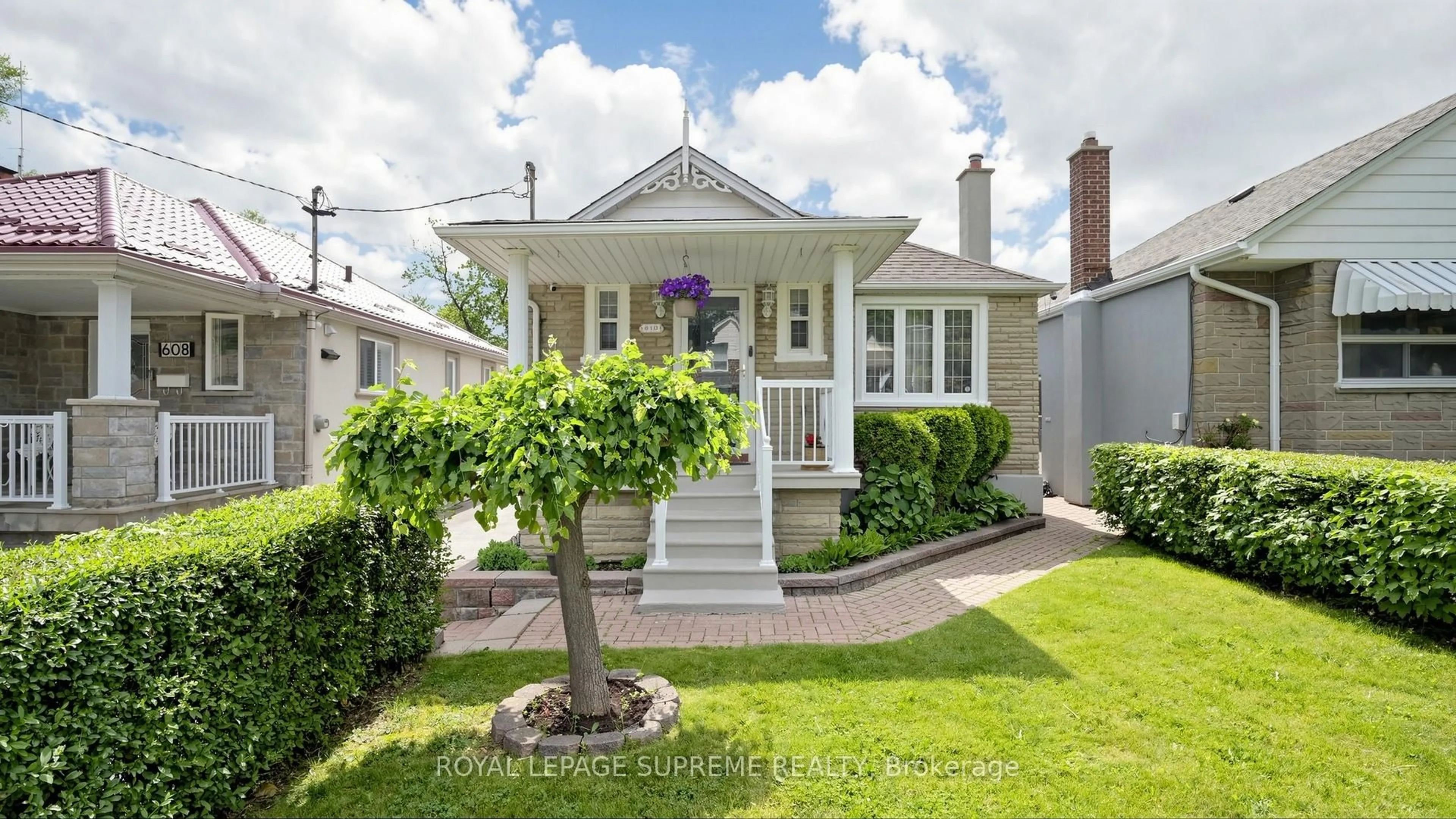 Home with brick exterior material, street for 610 Mcroberts Ave, Toronto Ontario M6E 4R7