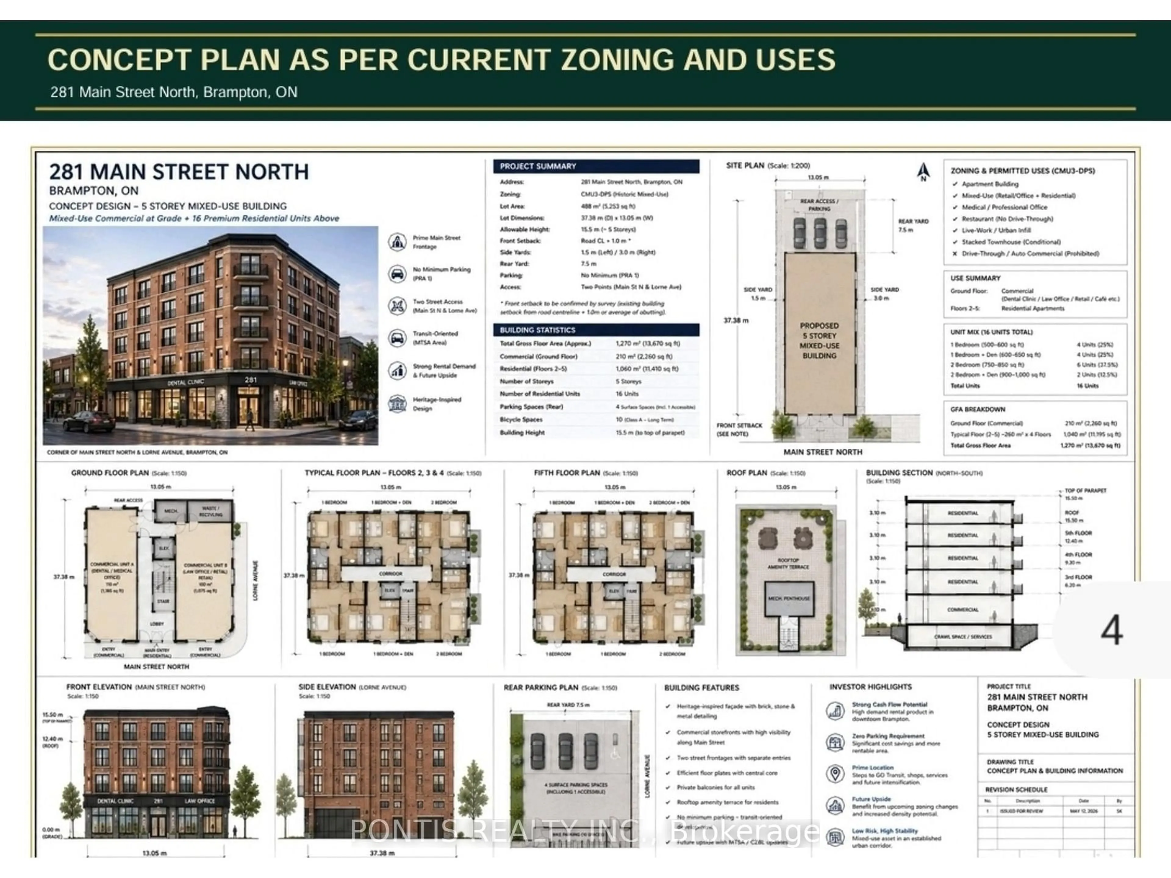 Floor plan for 281 Main St, Brampton Ontario L6X 1N4