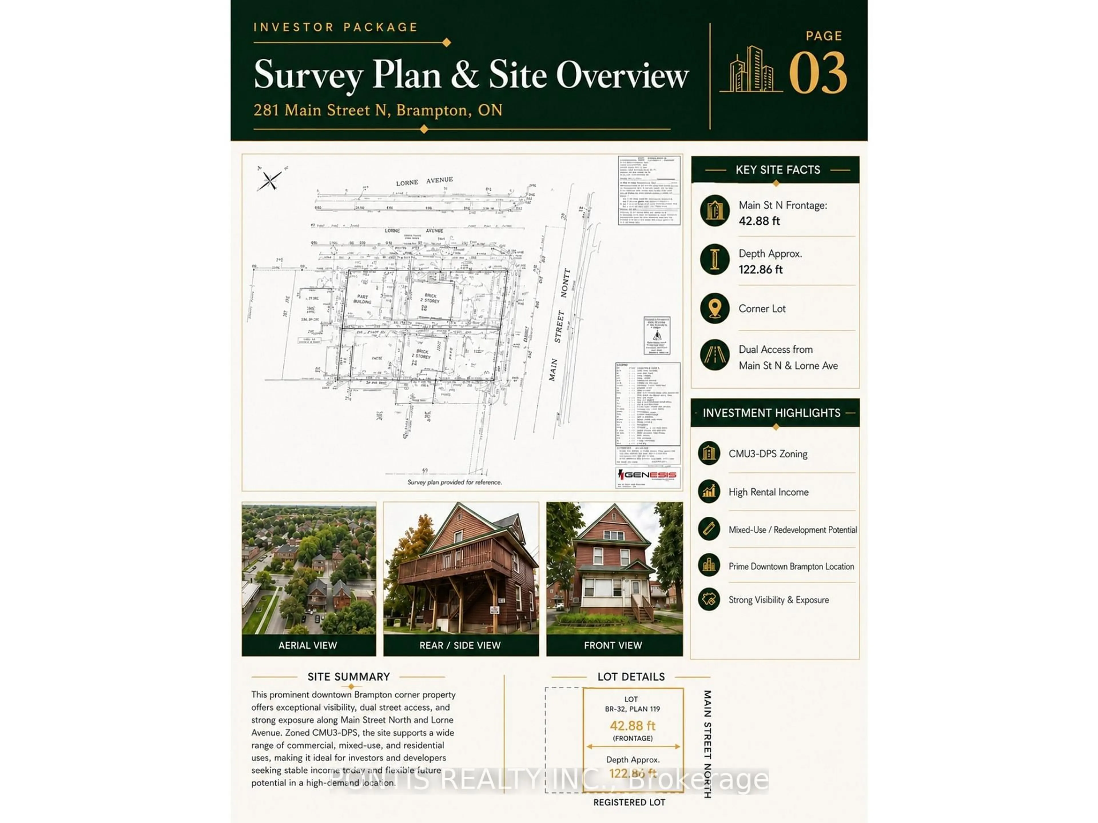 Floor plan for 281 Main St, Brampton Ontario L6X 1N4