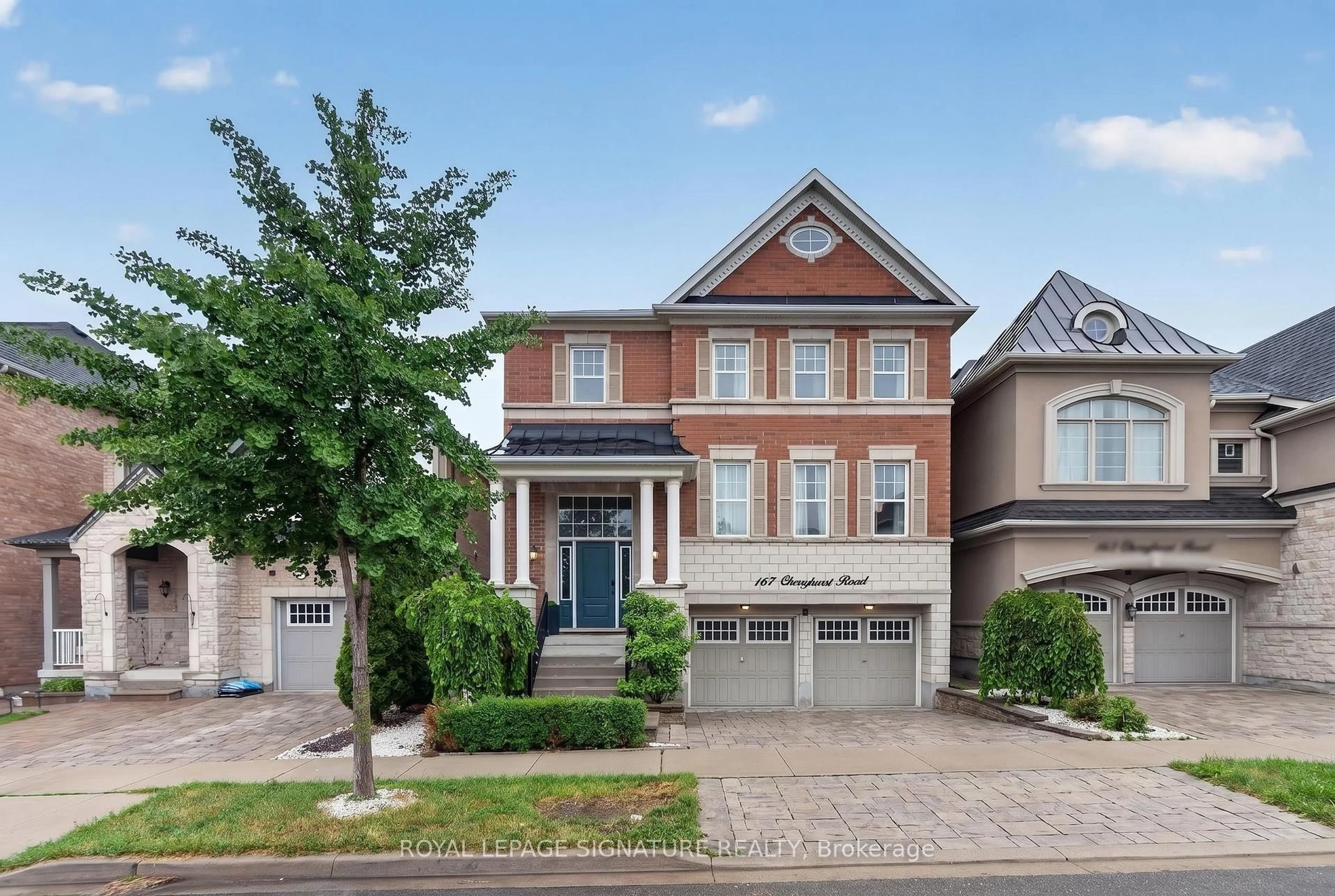 Home with brick exterior material, street for 167 Cherryhurst Rd, Oakville Ontario L6M 0W1
