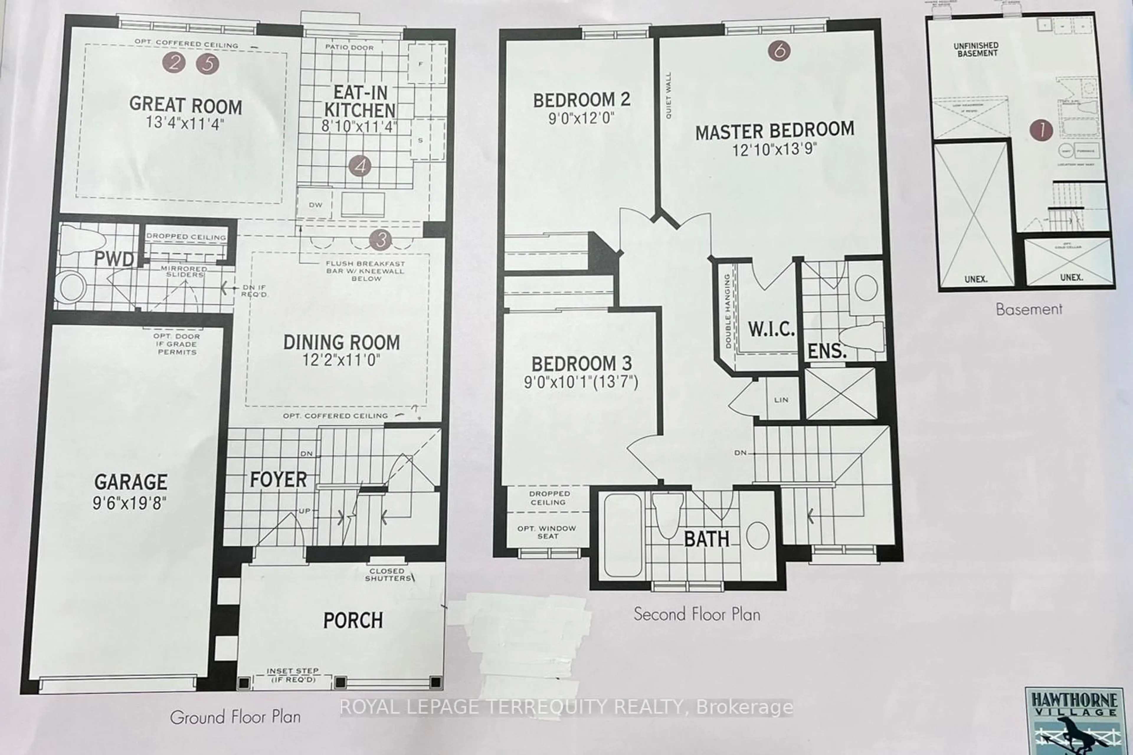 Floor plan for 110 Gleave Terr, Milton Ontario L9T 7B6