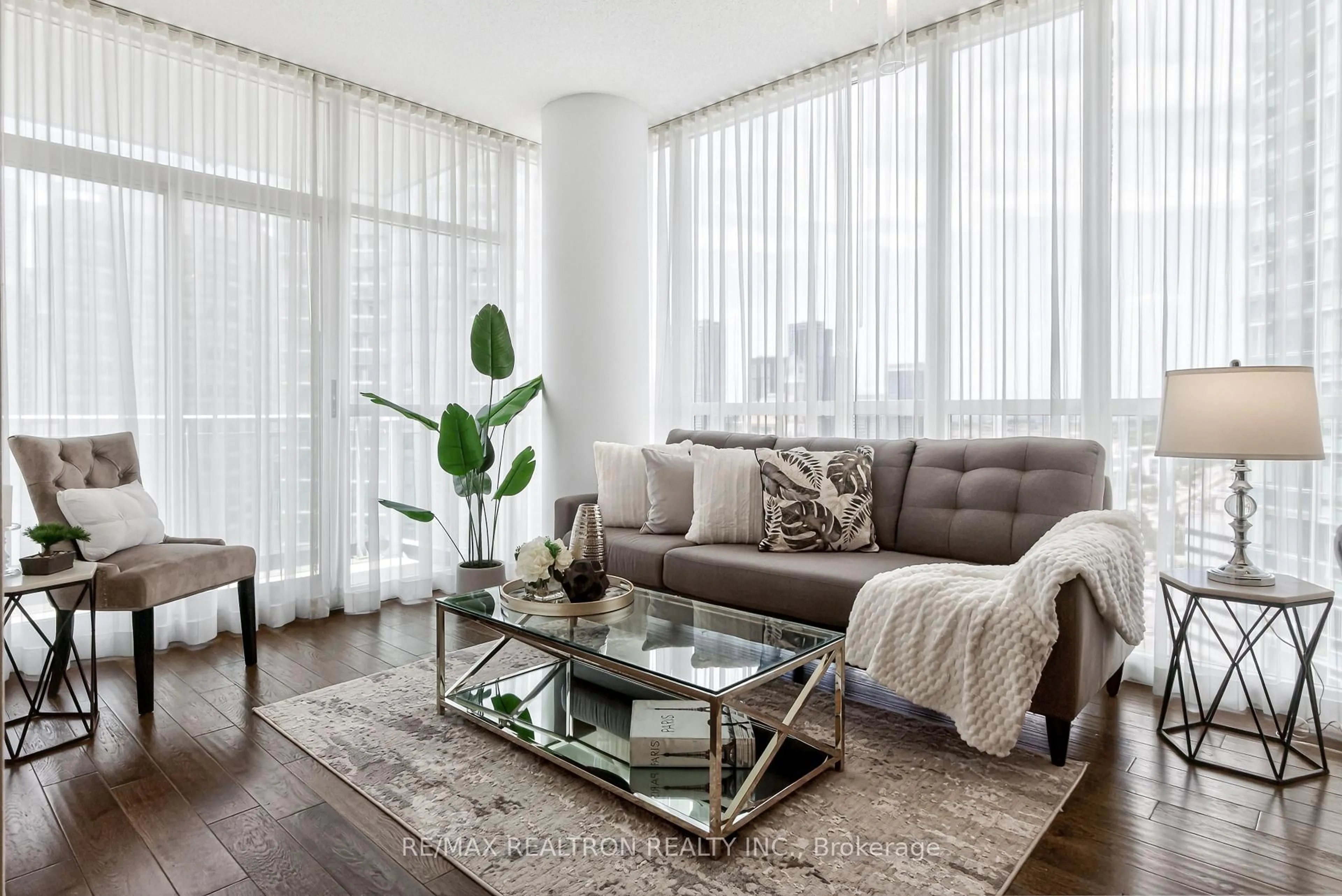 Living room with furniture, unknown for 223 Webb Dr #2209, Mississauga Ontario L5B 0E8