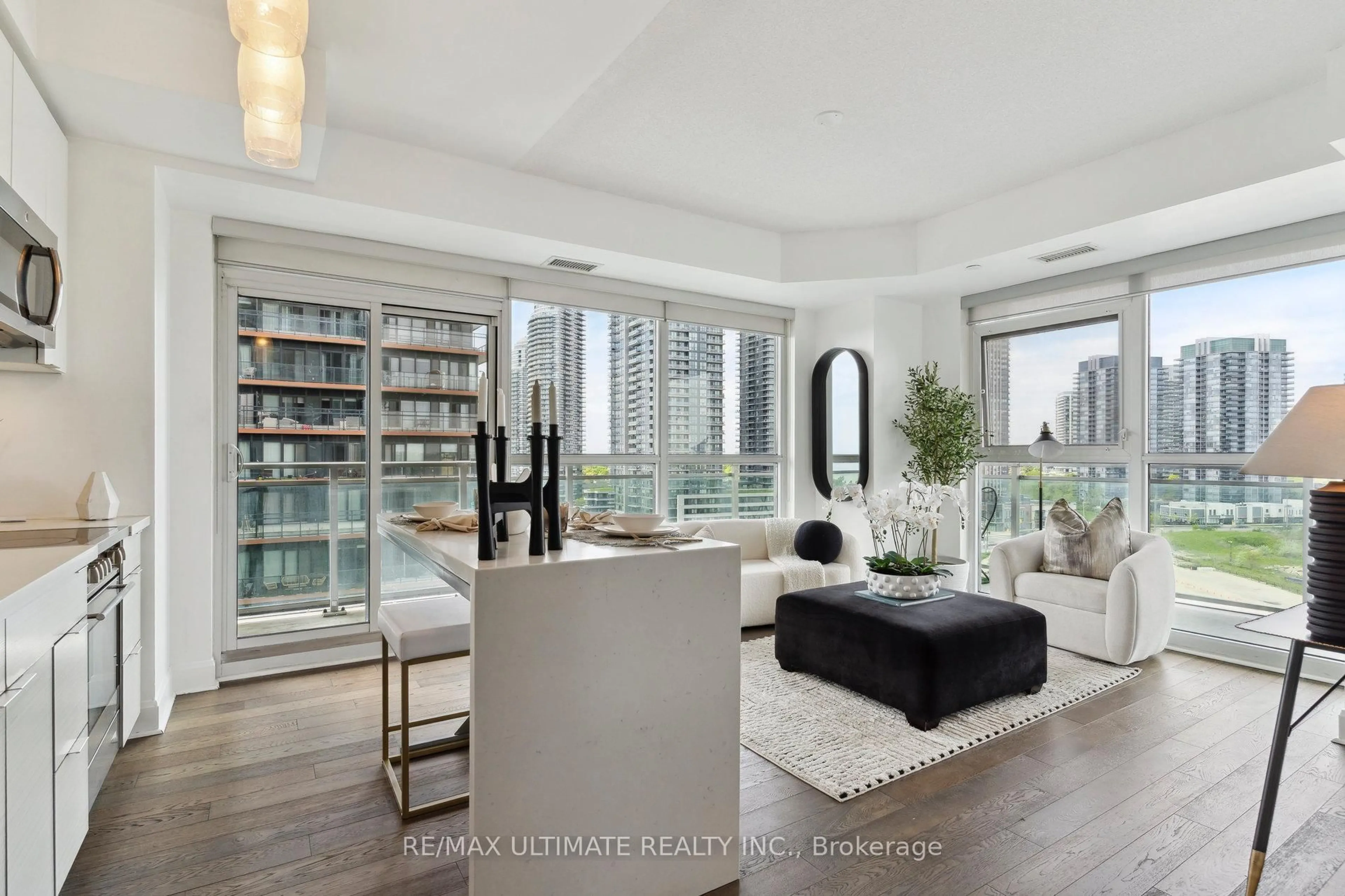 Living room with furniture, unknown for 33 Shore Breeze Dr #1003, Toronto Ontario M8V 1A1