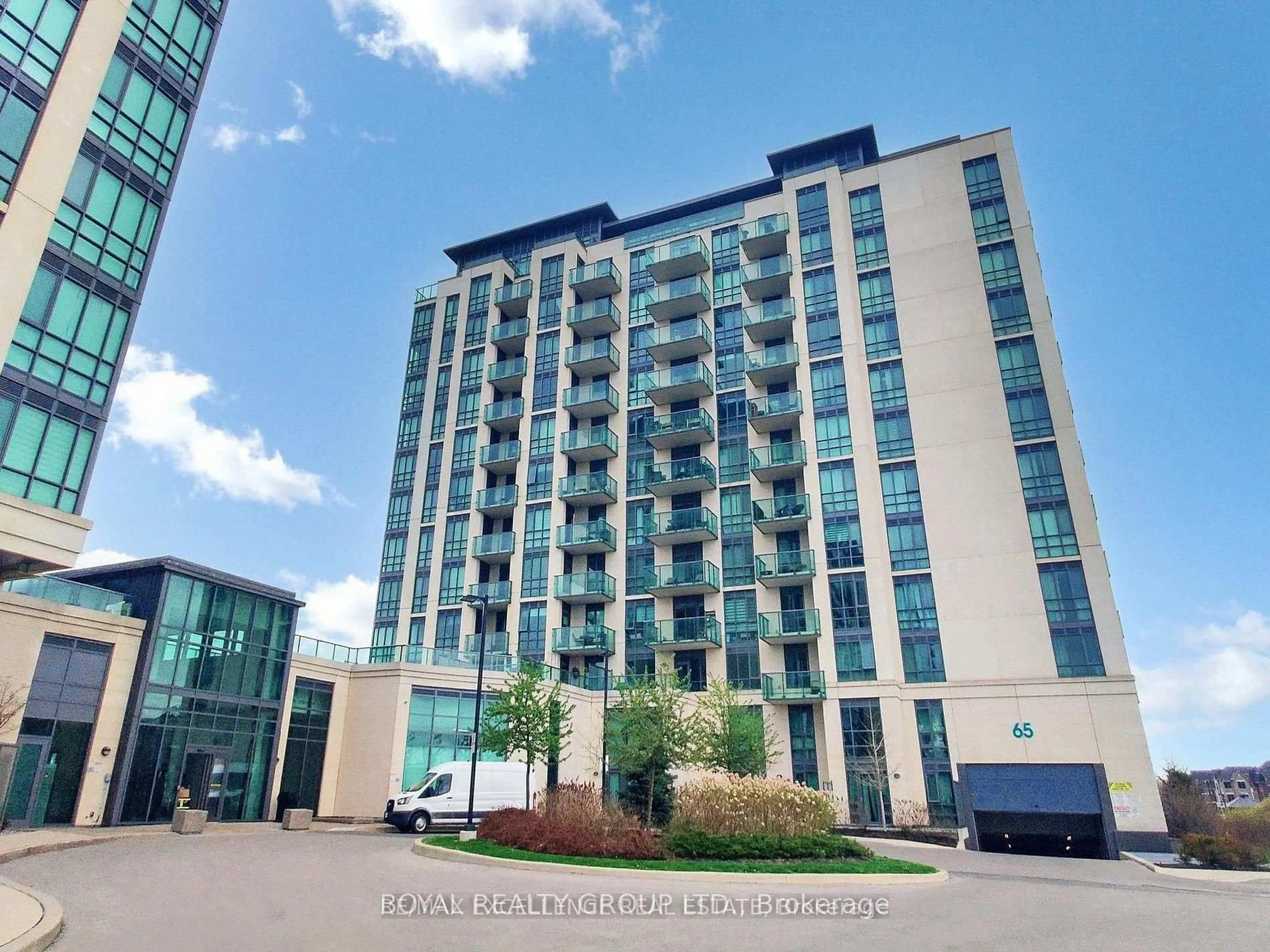 A pic from outside/outdoor area/front of a property/back of a property/a pic from drone, unknown for 65 Yorkland Blvd #1008, Brampton Ontario L6P 4M5