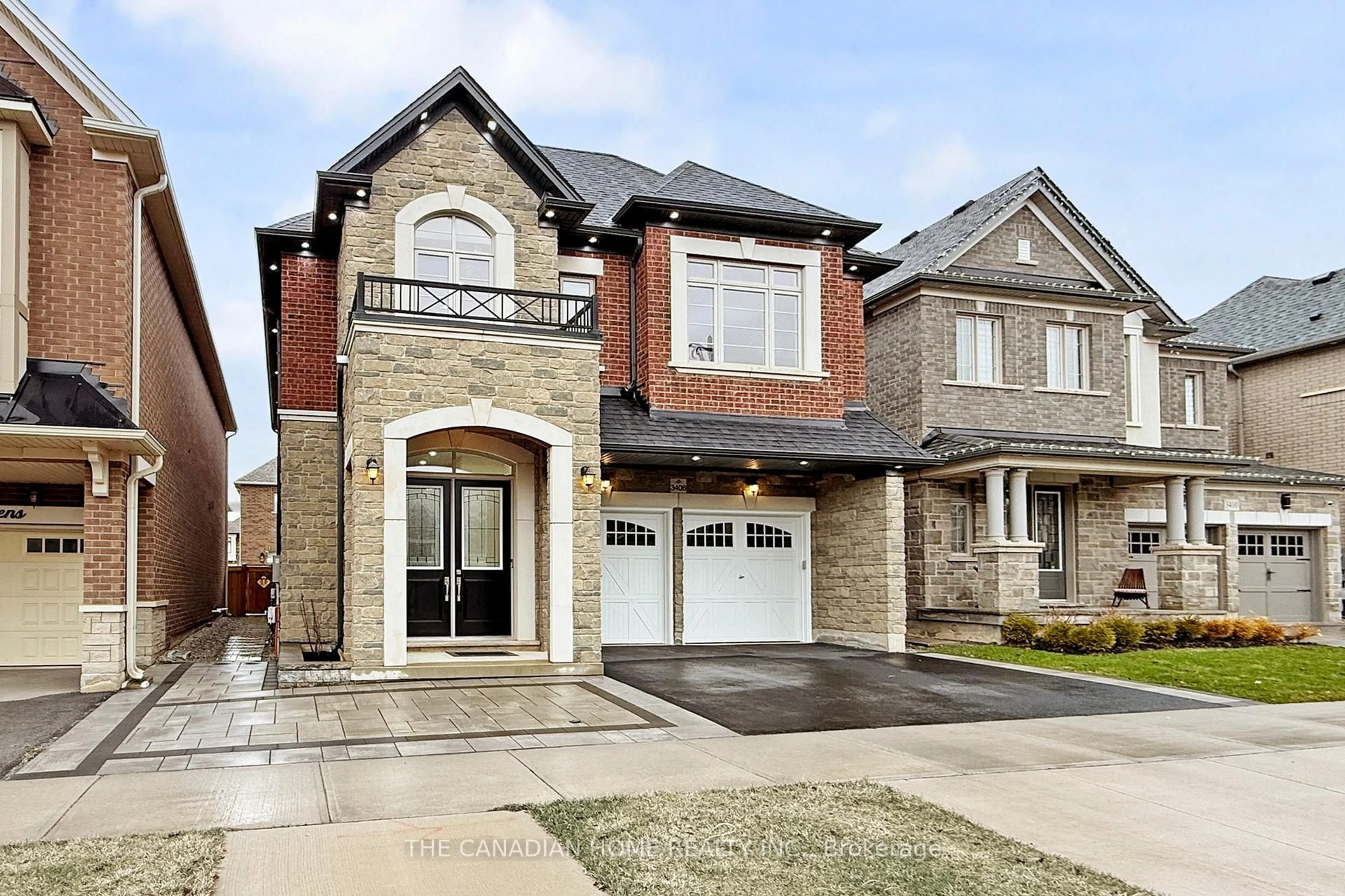 Home with brick exterior material, street for 3406 Post Rd, Oakville Ontario L6H 0Z2