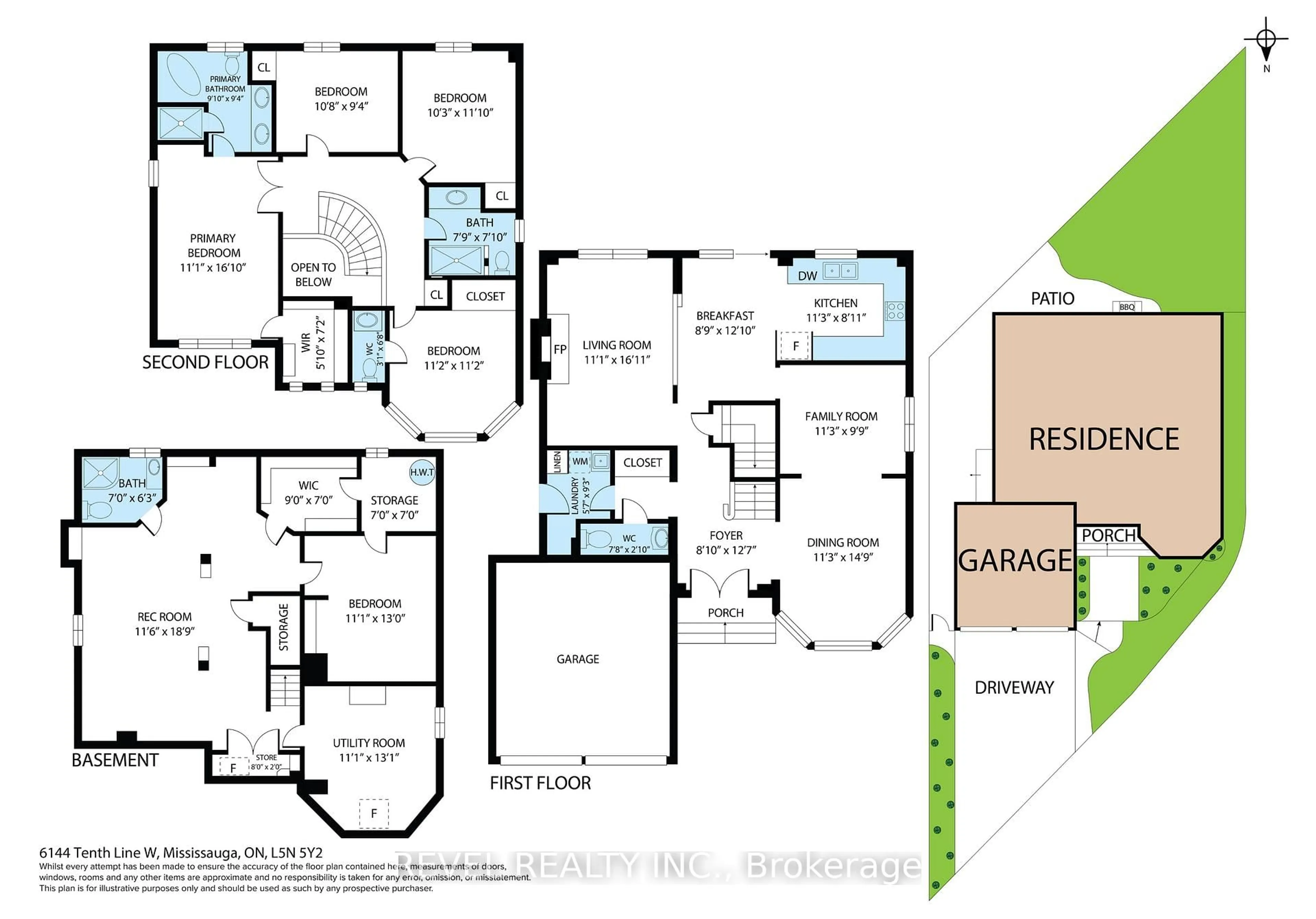 Floor plan for 6144 Tenth Line, Mississauga Ontario L5N 5S7