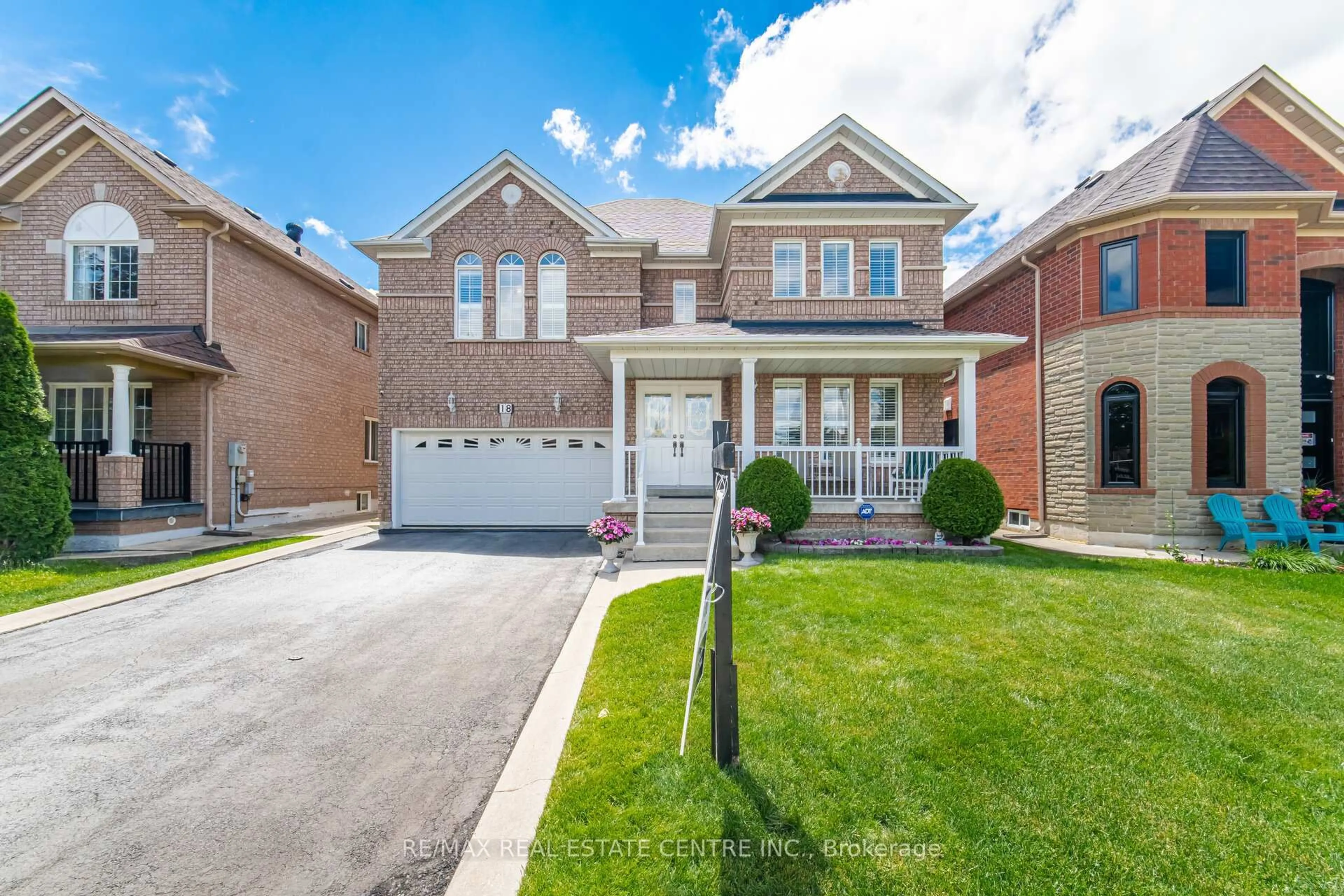 Home with brick exterior material, street for 18 grasshopper Way, Brampton Ontario L6R 2J6
