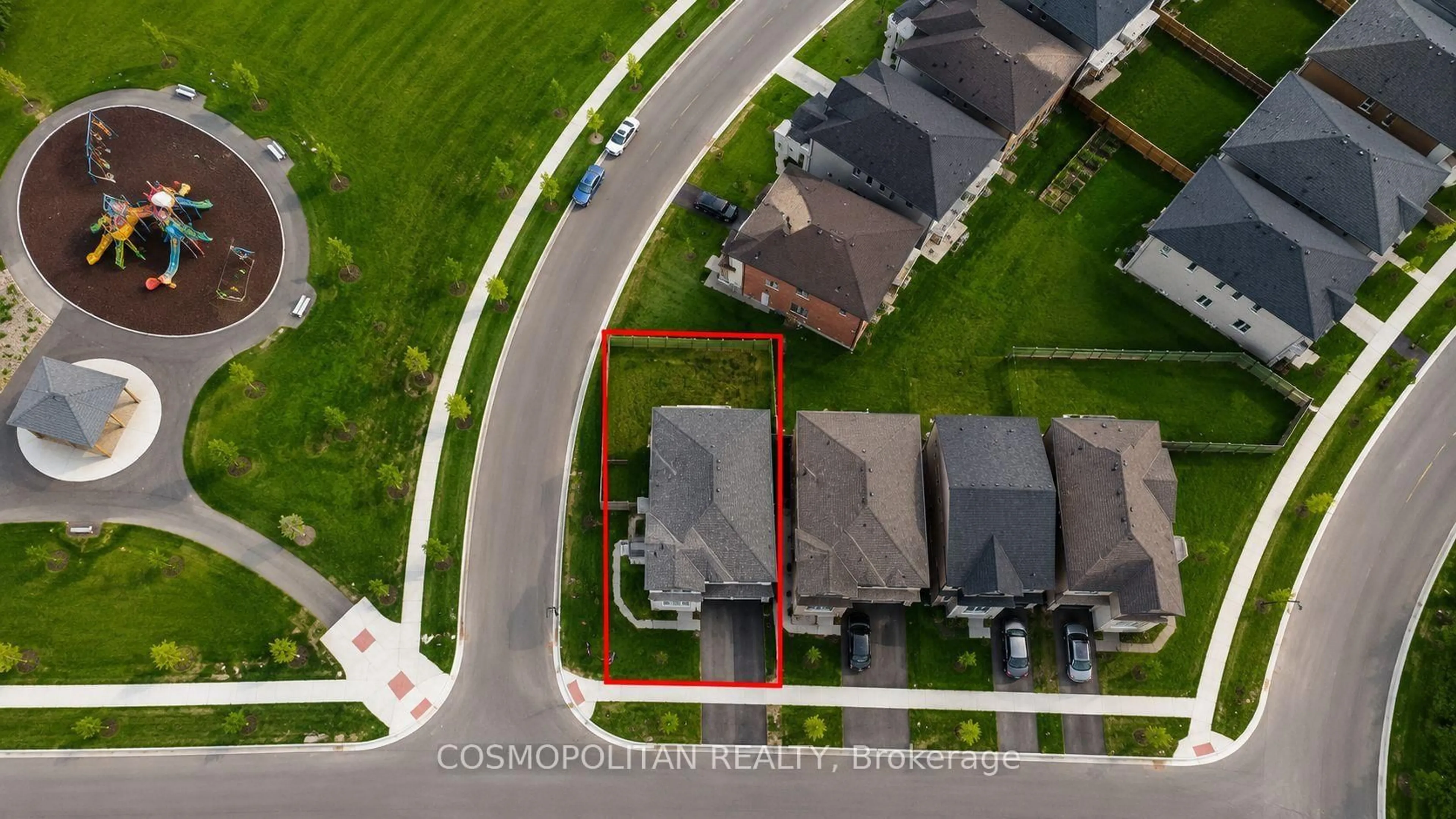 A pic from outside/outdoor area/front of a property/back of a property/a pic from drone, street for 1 Icon St, Brampton Ontario L6R 4G1
