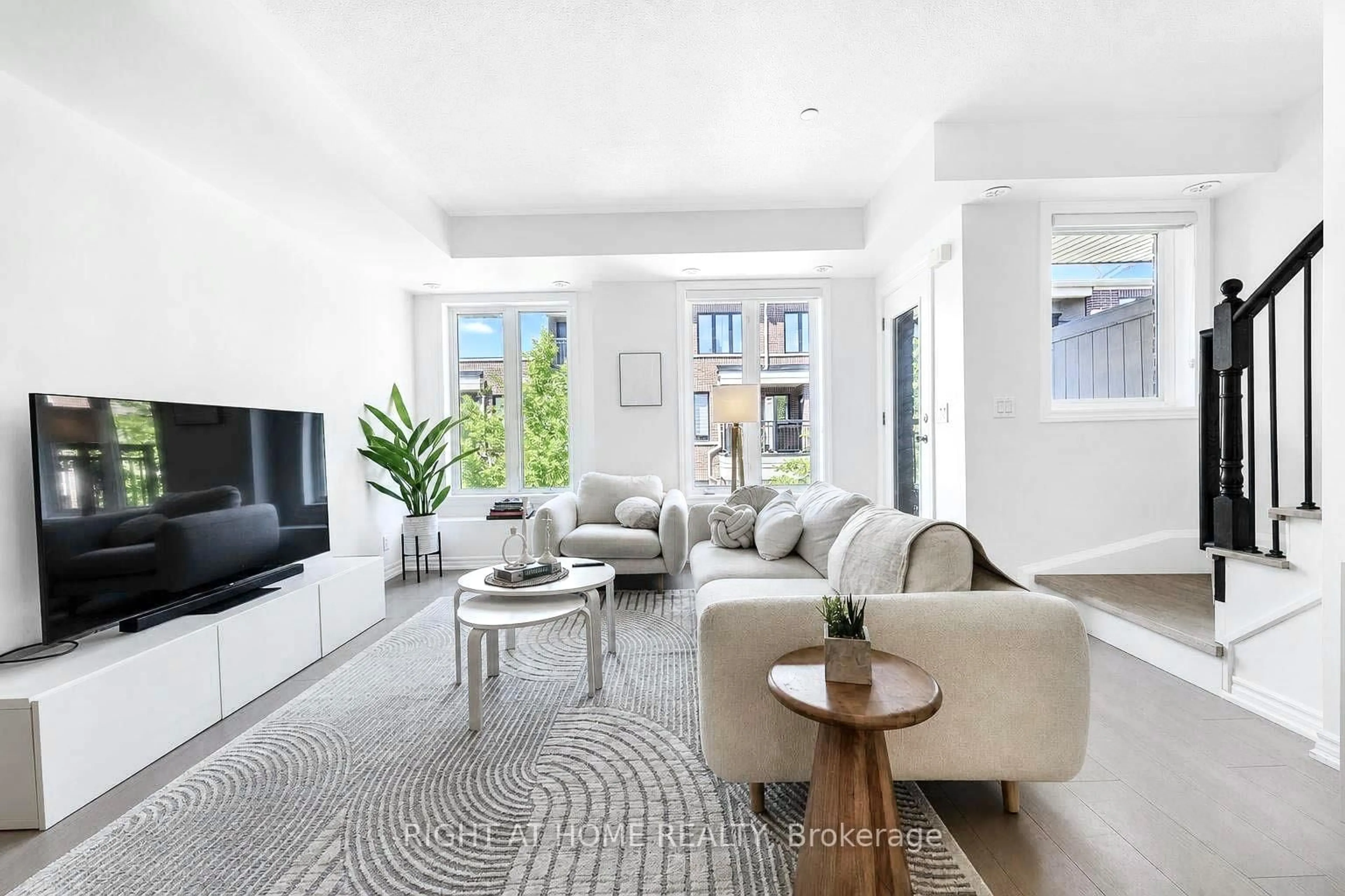Living room with furniture, unknown for 10 Carnation Ave #15, Toronto Ontario M8V 0B8