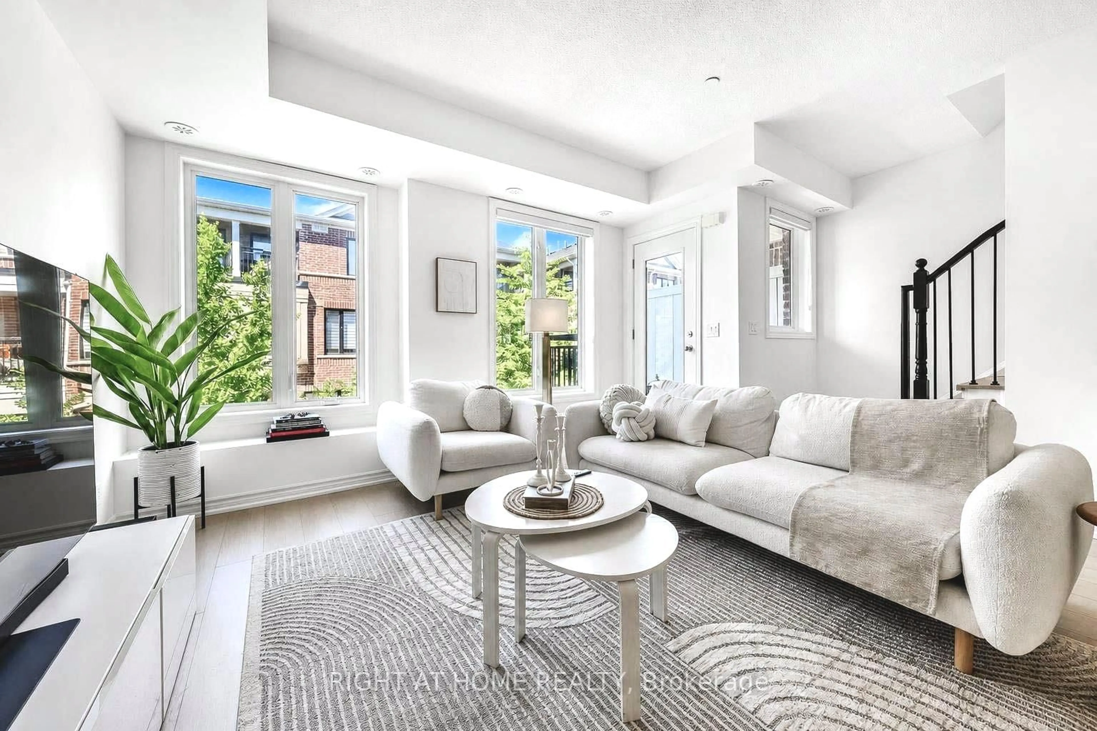 Living room with furniture, unknown for 10 Carnation Ave #15, Toronto Ontario M8V 0B8