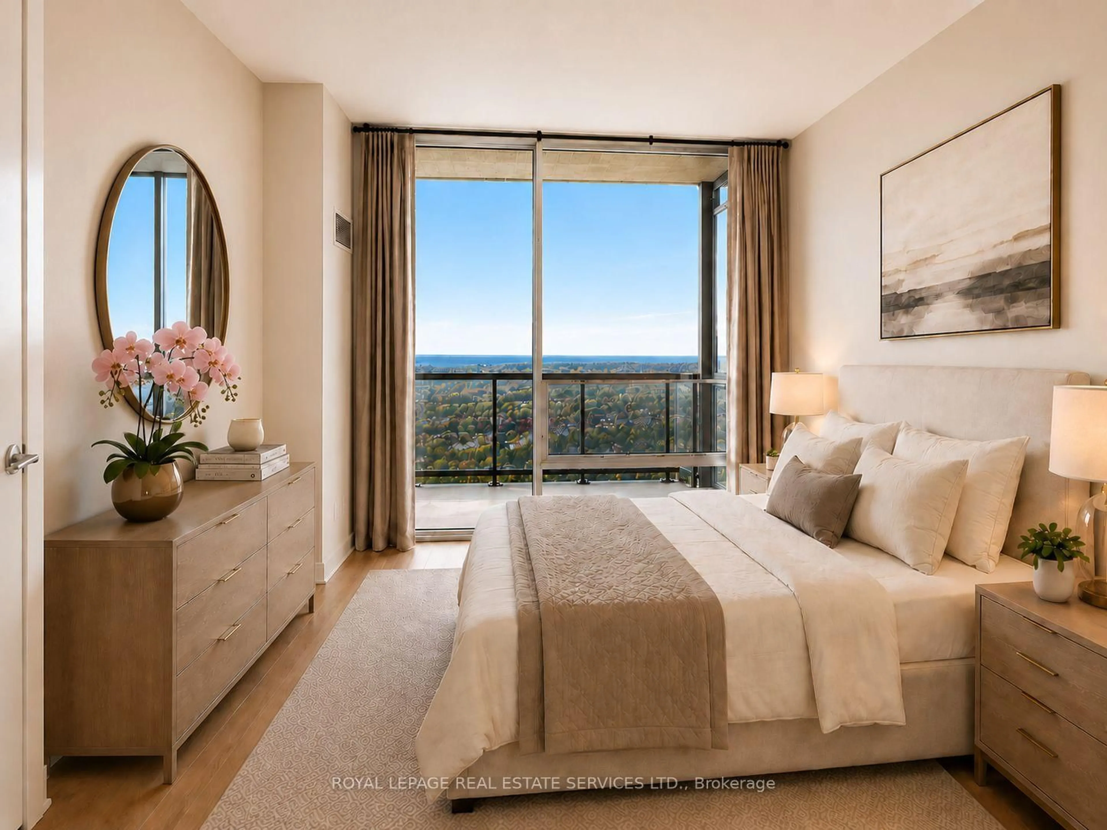 Bedroom with bed, unknown for 3975 Grand Park Dr #2103, Mississauga Ontario L5B 4M6