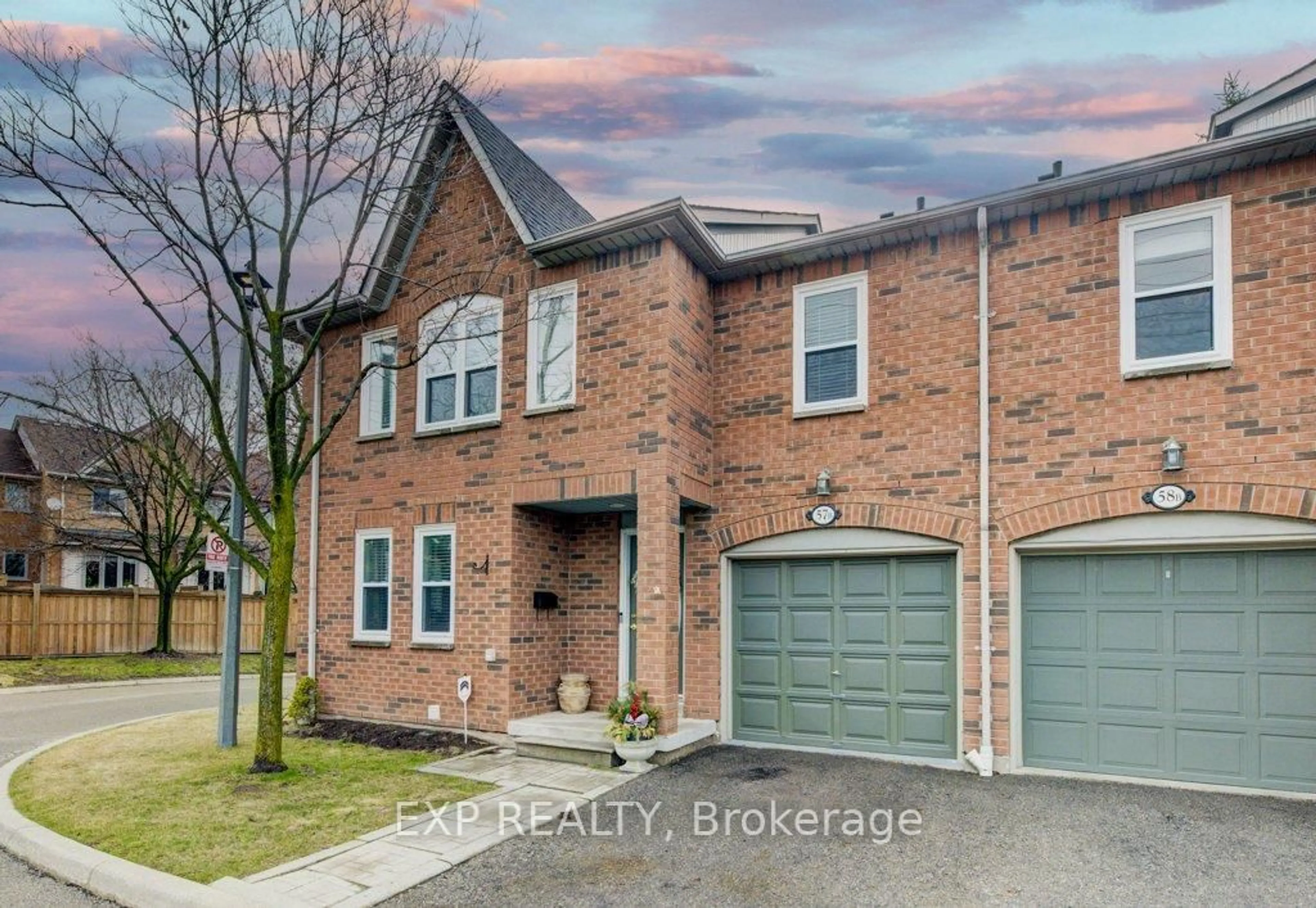 Home with brick exterior material, street for 5865 Dalebrook Cres #57B, Mississauga Ontario L5M 5X1