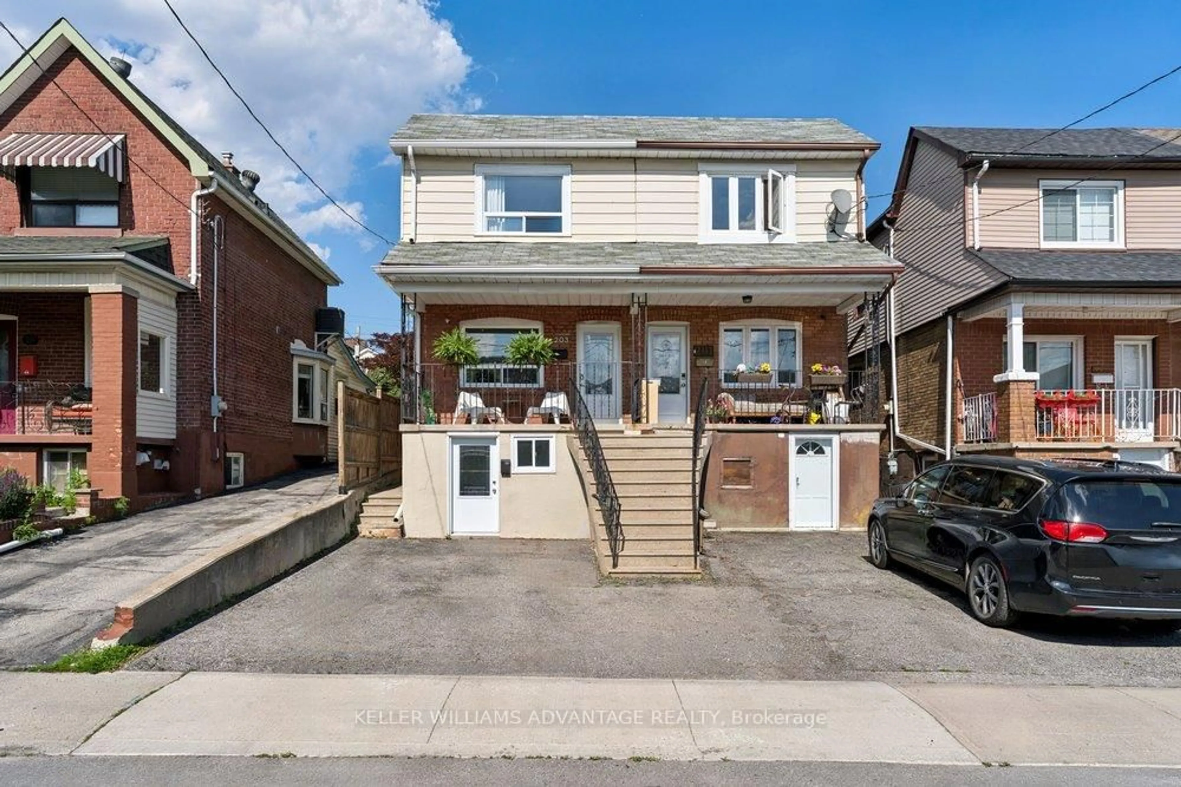Home with brick exterior material, street for 203 Blackthorn Ave, Toronto Ontario M6N 3H7