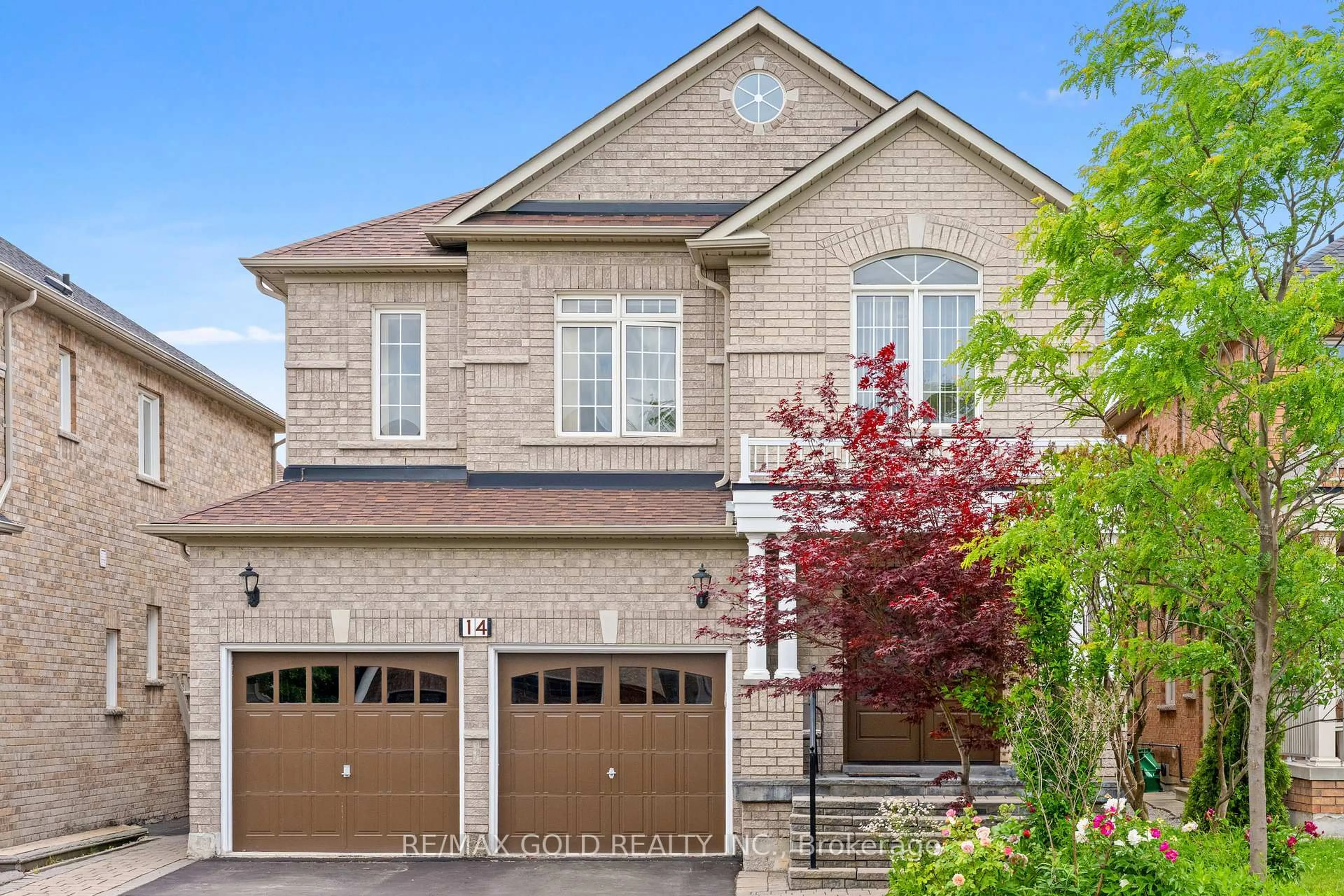 Home with brick exterior material, street for 14 Dovehaven Cres, Brampton Ontario L6P 2H7
