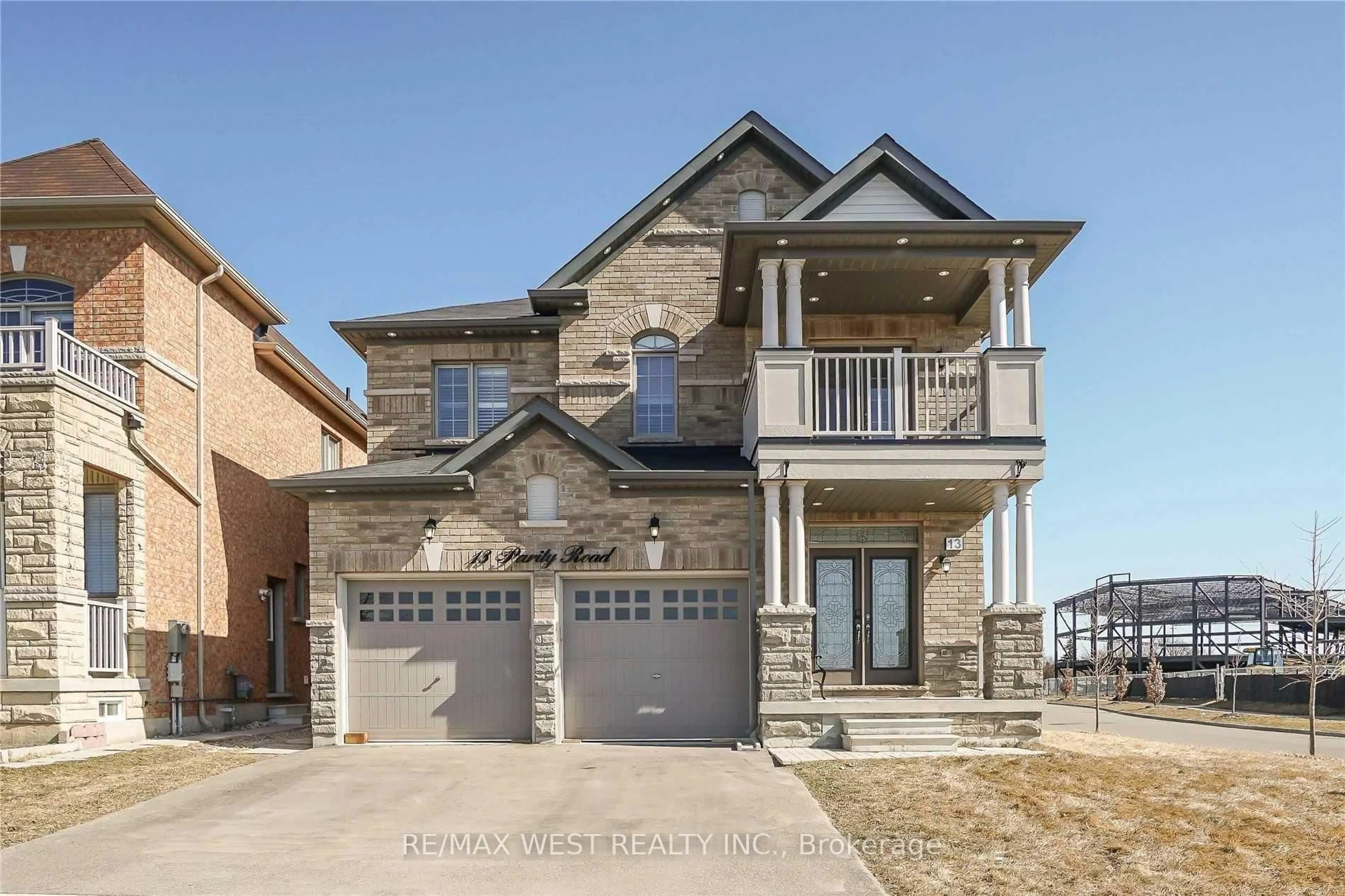 Home with brick exterior material, street for 13 Parity Rd, Brampton Ontario L6X 0E6