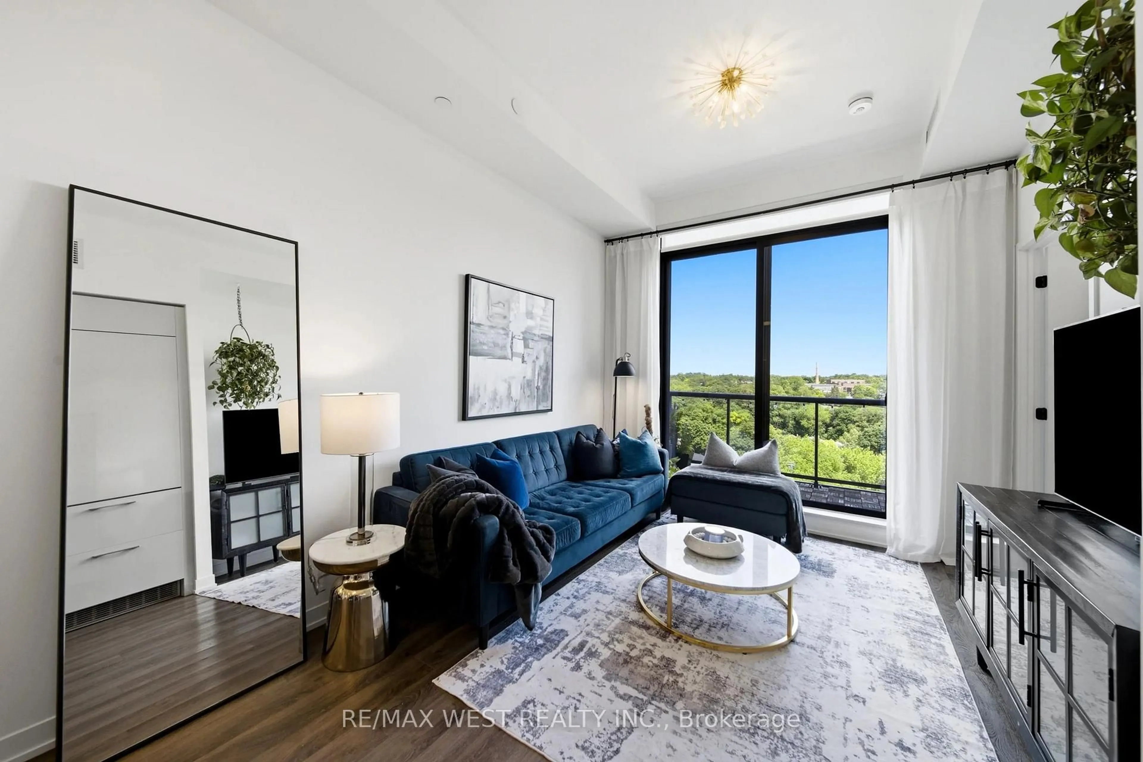 Living room with furniture, unknown for 2118 Bloor St #709, Toronto Ontario M6S 0A6
