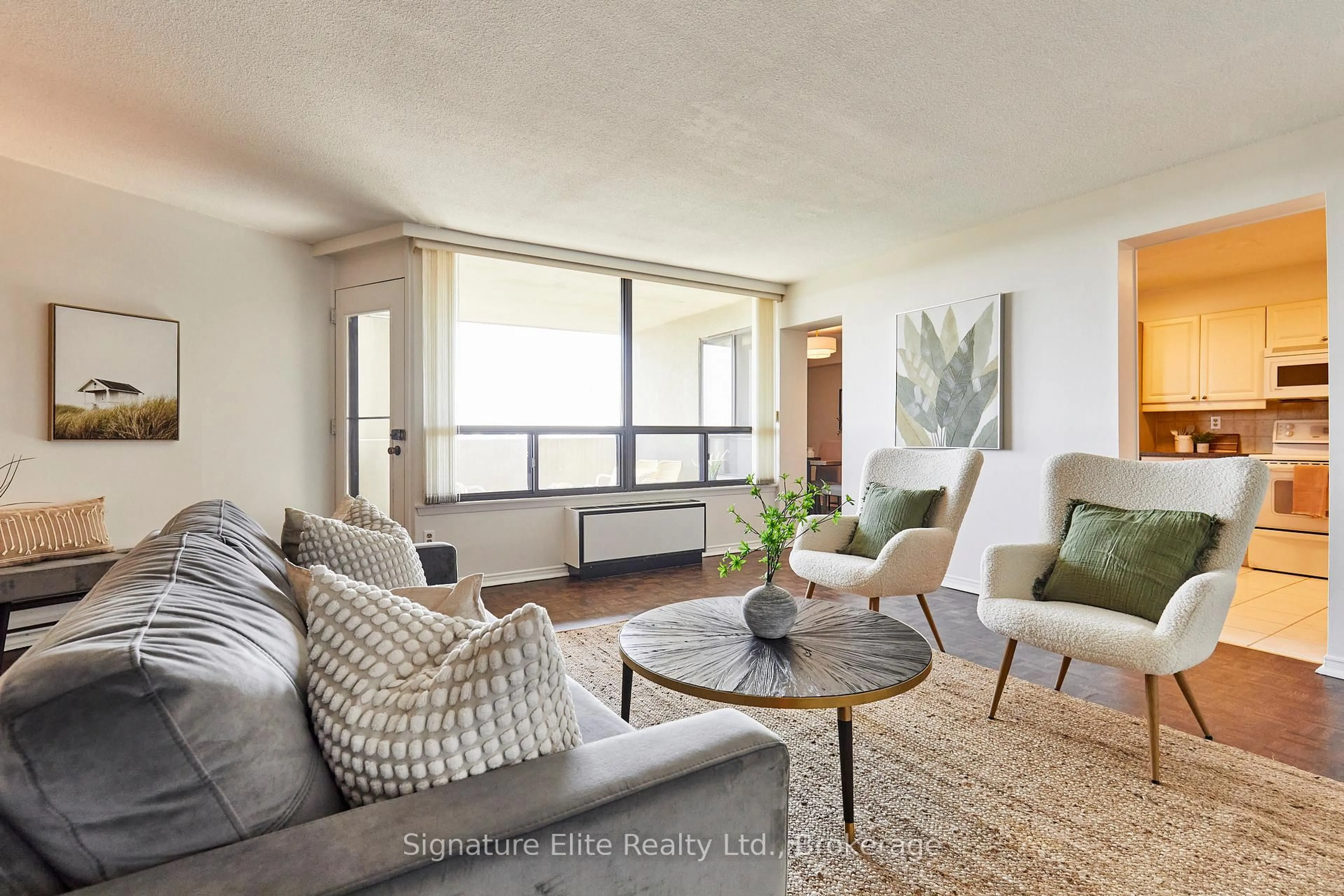 Living room with furniture, unknown for 296 Mill Rd #E8, Toronto Ontario M9C 4X8