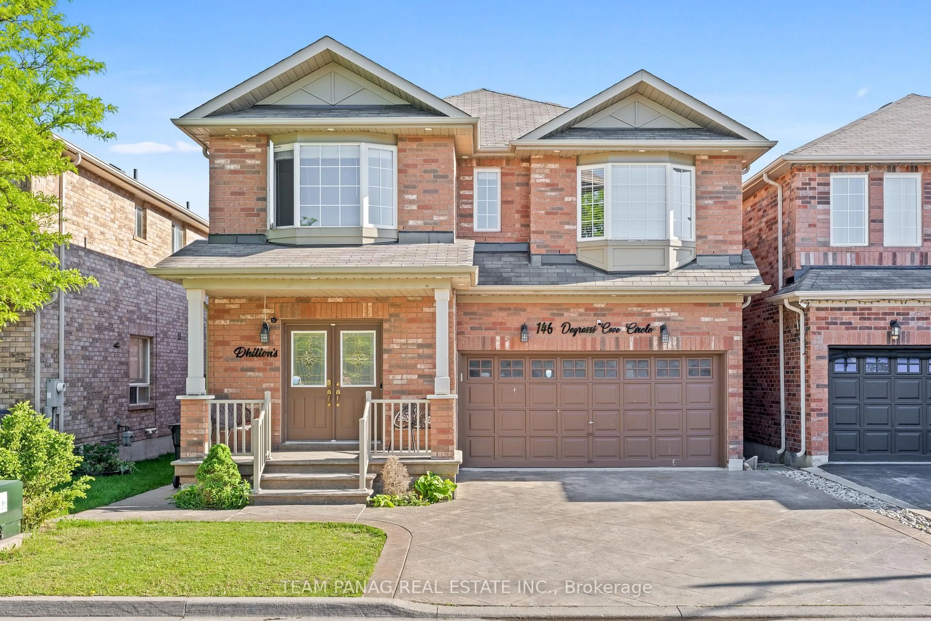 Home with brick exterior material, street for 146 Degrassi Cove Circ, Brampton Ontario L6X 0N8