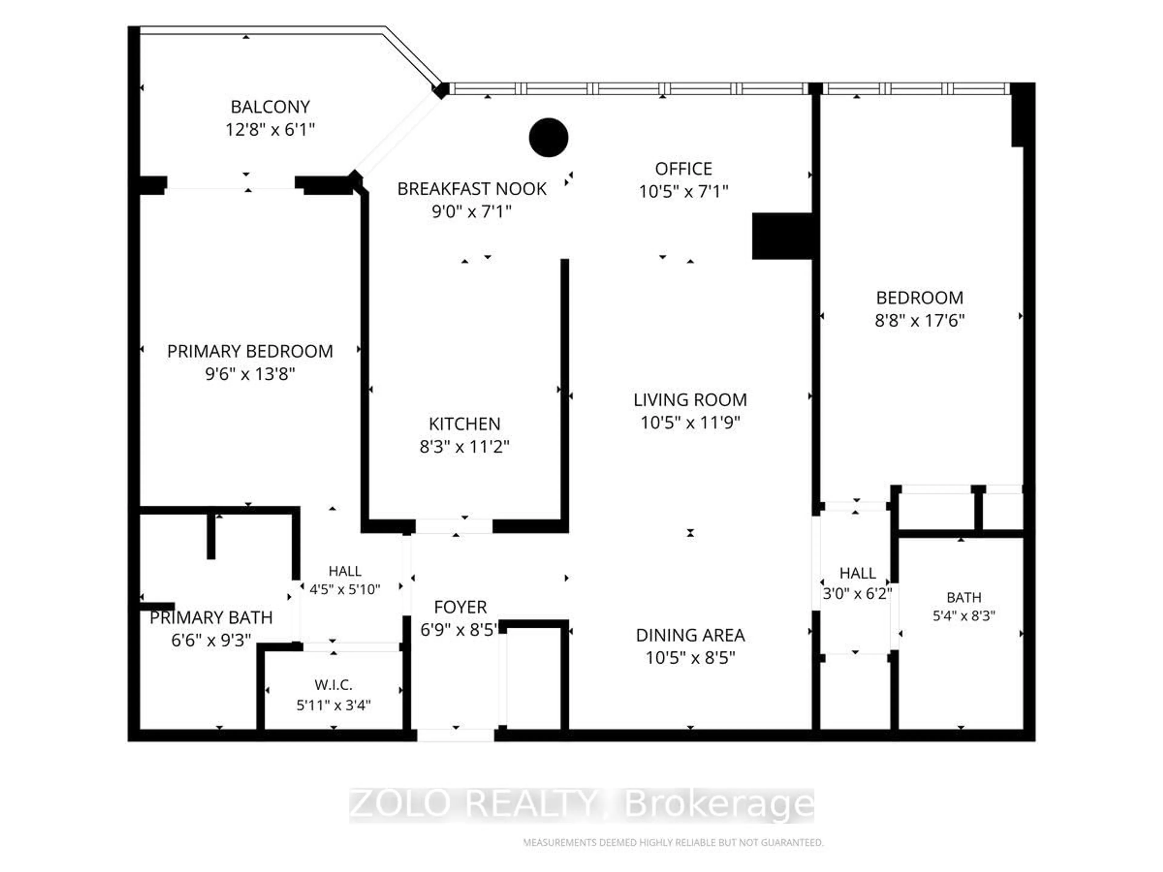Floor plan for 330 Rathburn Rd #1110, Mississauga Ontario L5B 3Y1