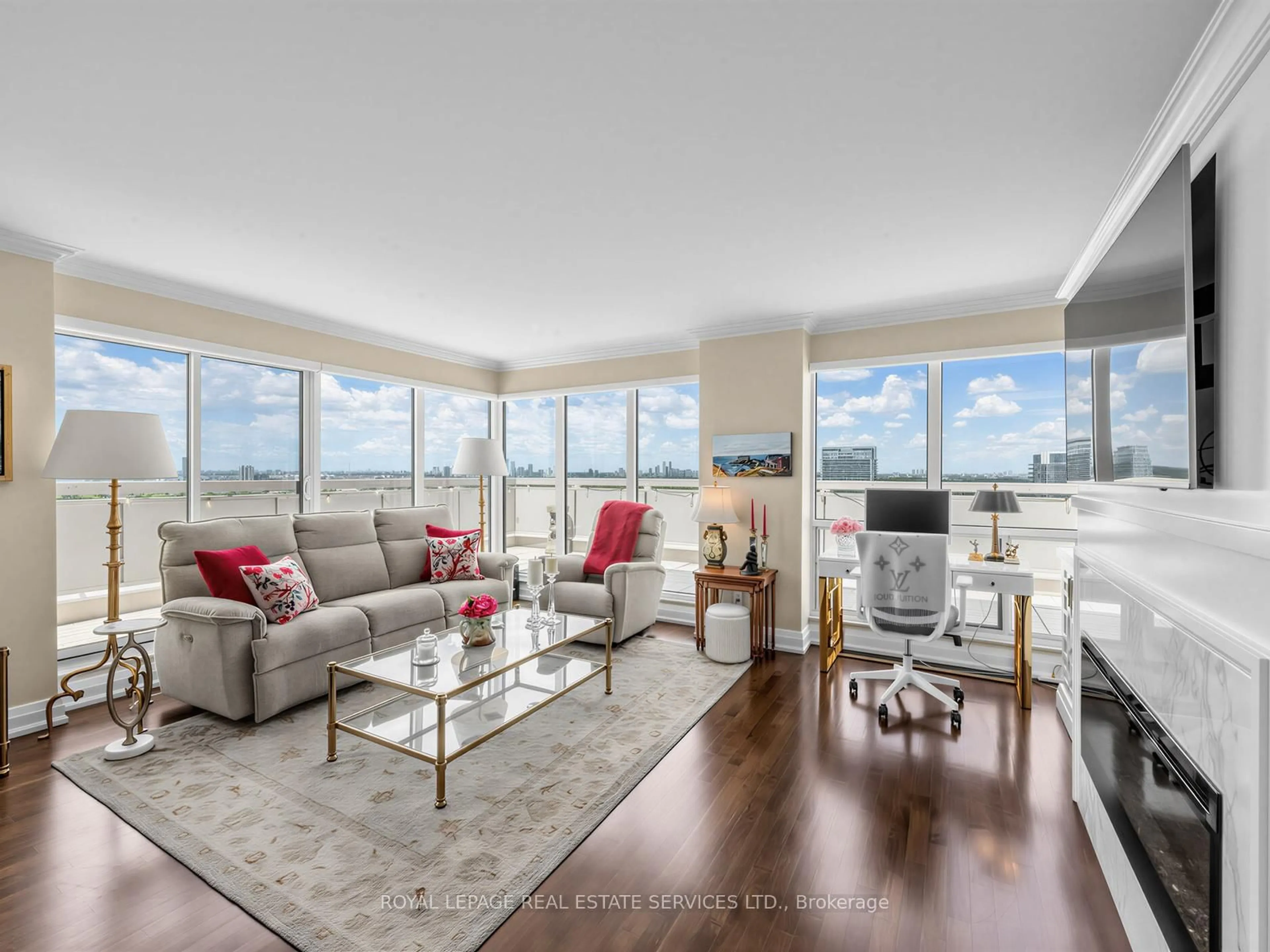 Living room with furniture, unknown for 2269 Lake Shore Blvd #3201, Toronto Ontario M8V 3X6